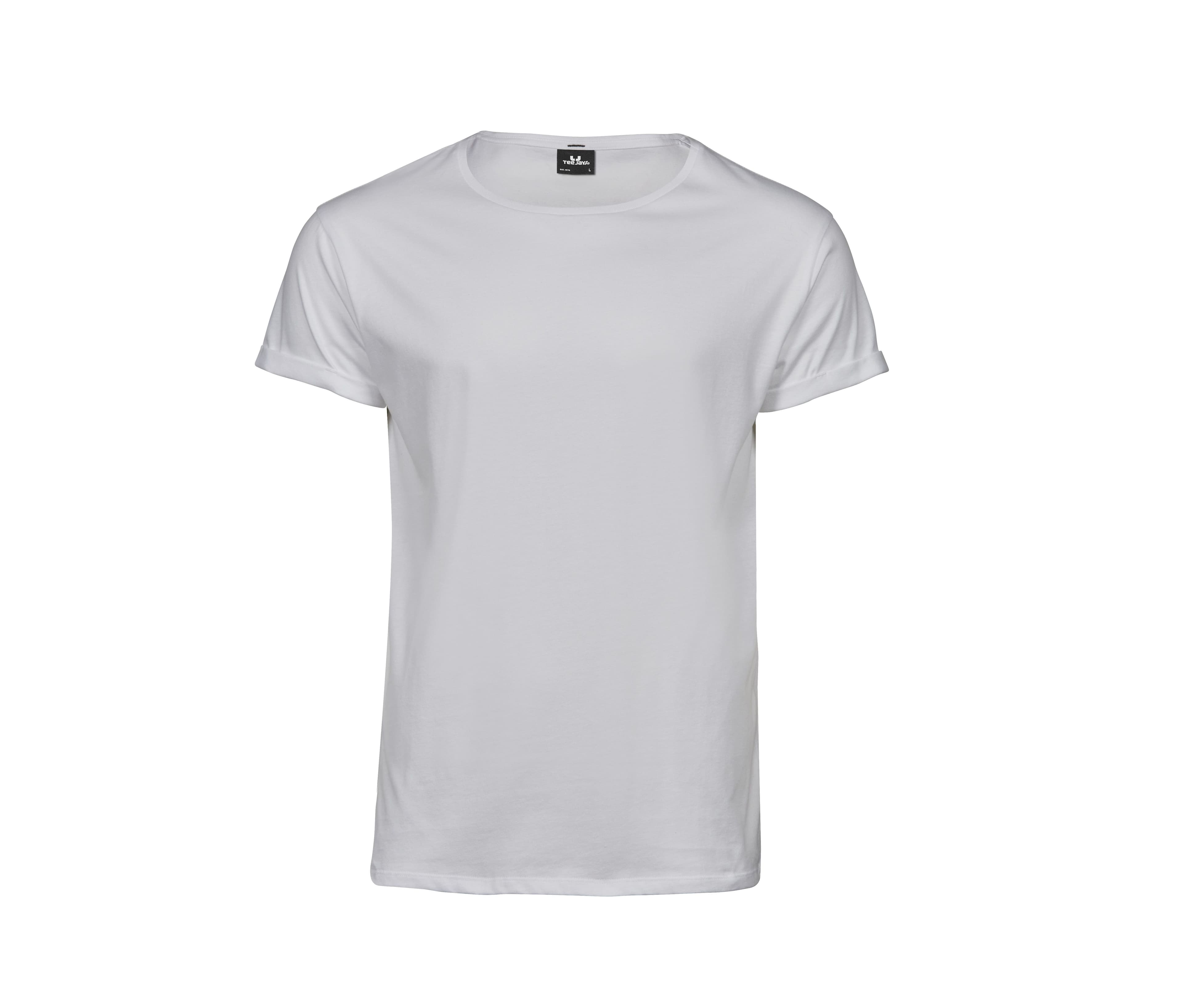 Tee-shirt manches retroussées WHITE