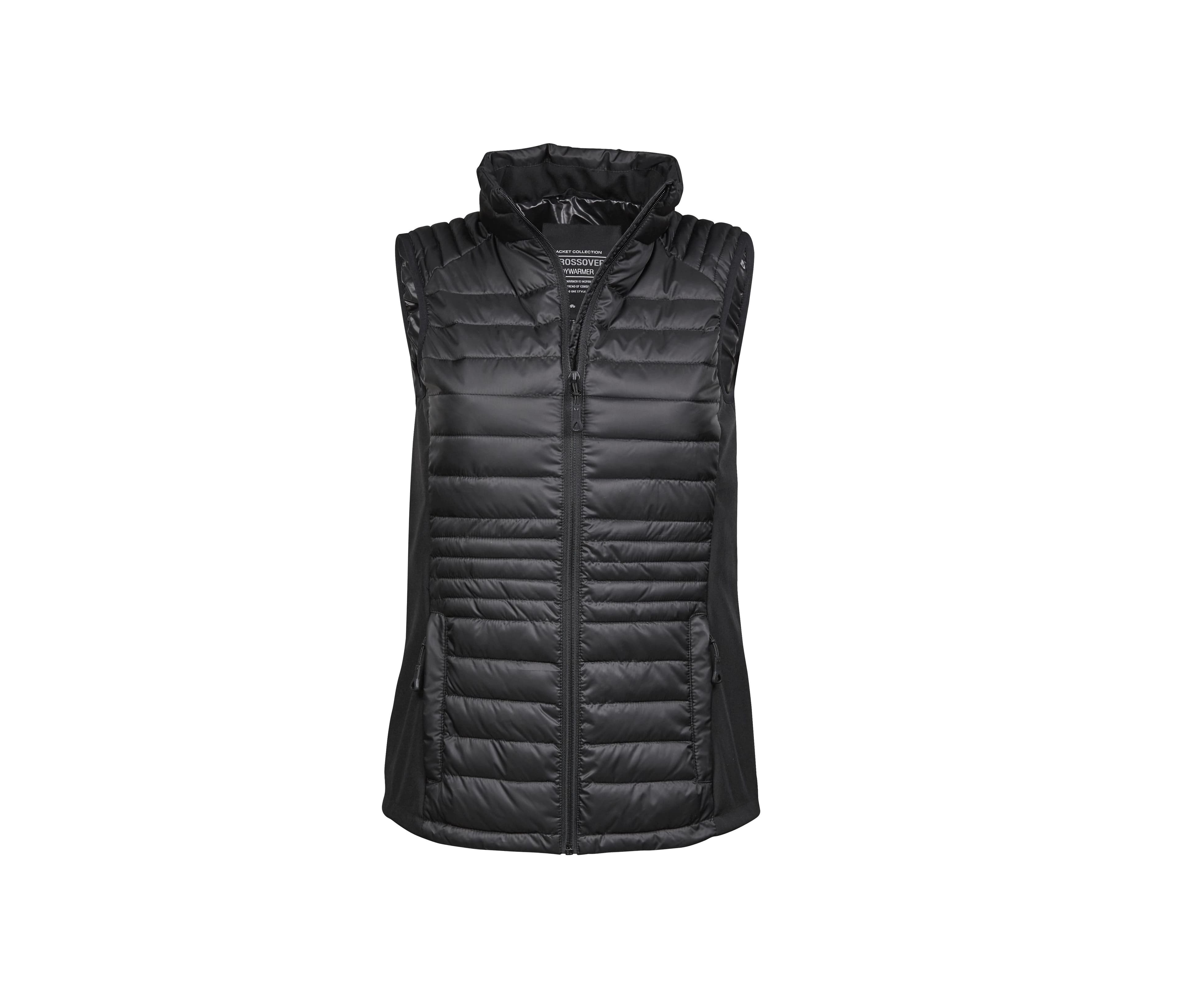 Bodywarmer bi-matière femme BLACK / BLACK / BLACK