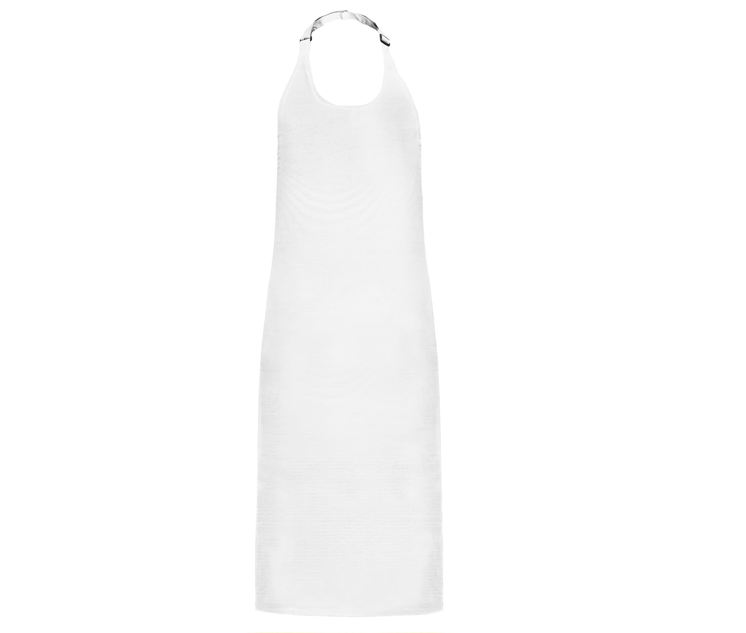 Tablier à bavette polycoton WHITE