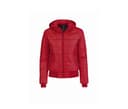 B&C Blouson doudoune capuche femme RED / BLACK
