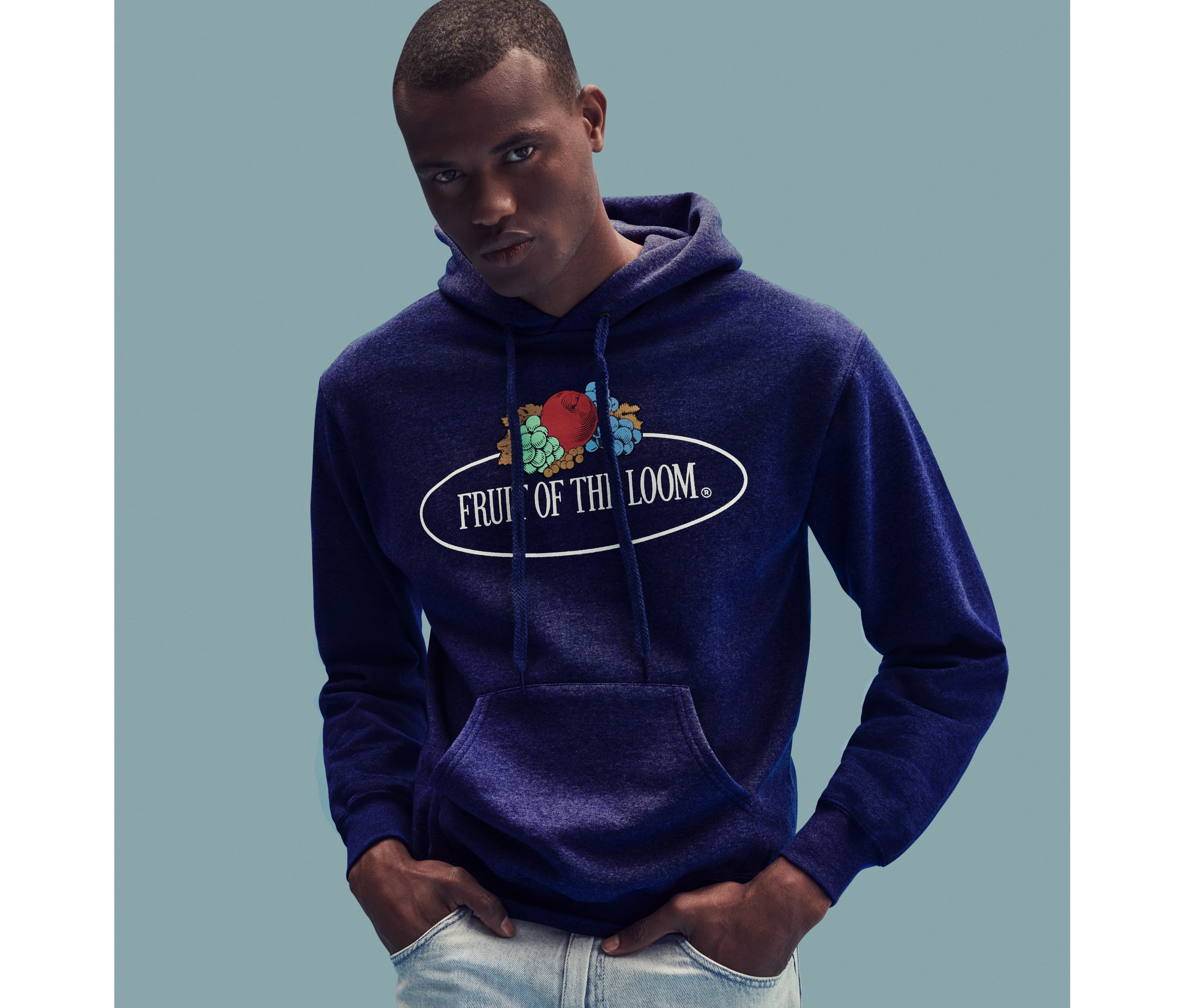 Sweat capuche unisexe logo Fruit of the Loom