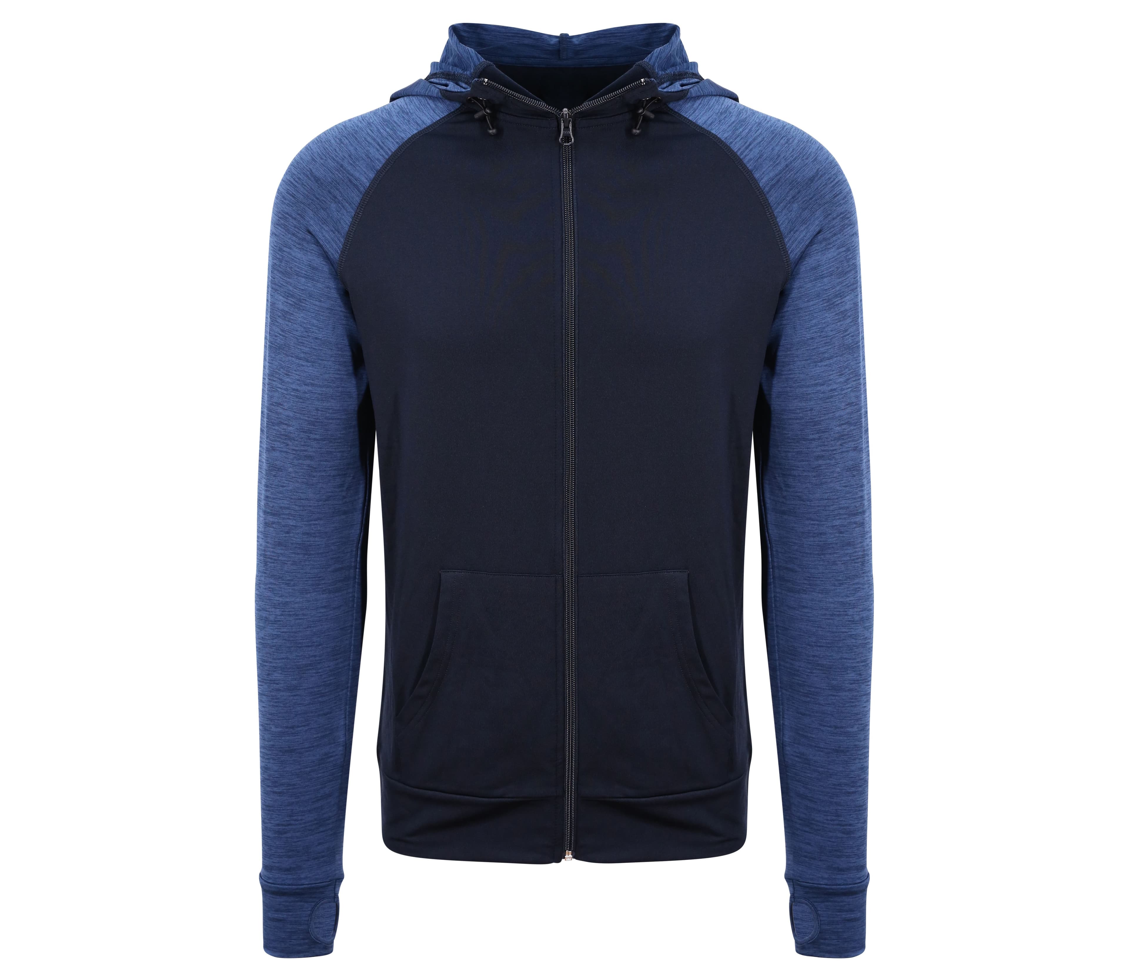 Sweat homme contrasté NAVY/NAVY MELANGE