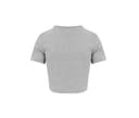 JUST T'S Tee-shirt Tri-blend femme court HEATHER GREY