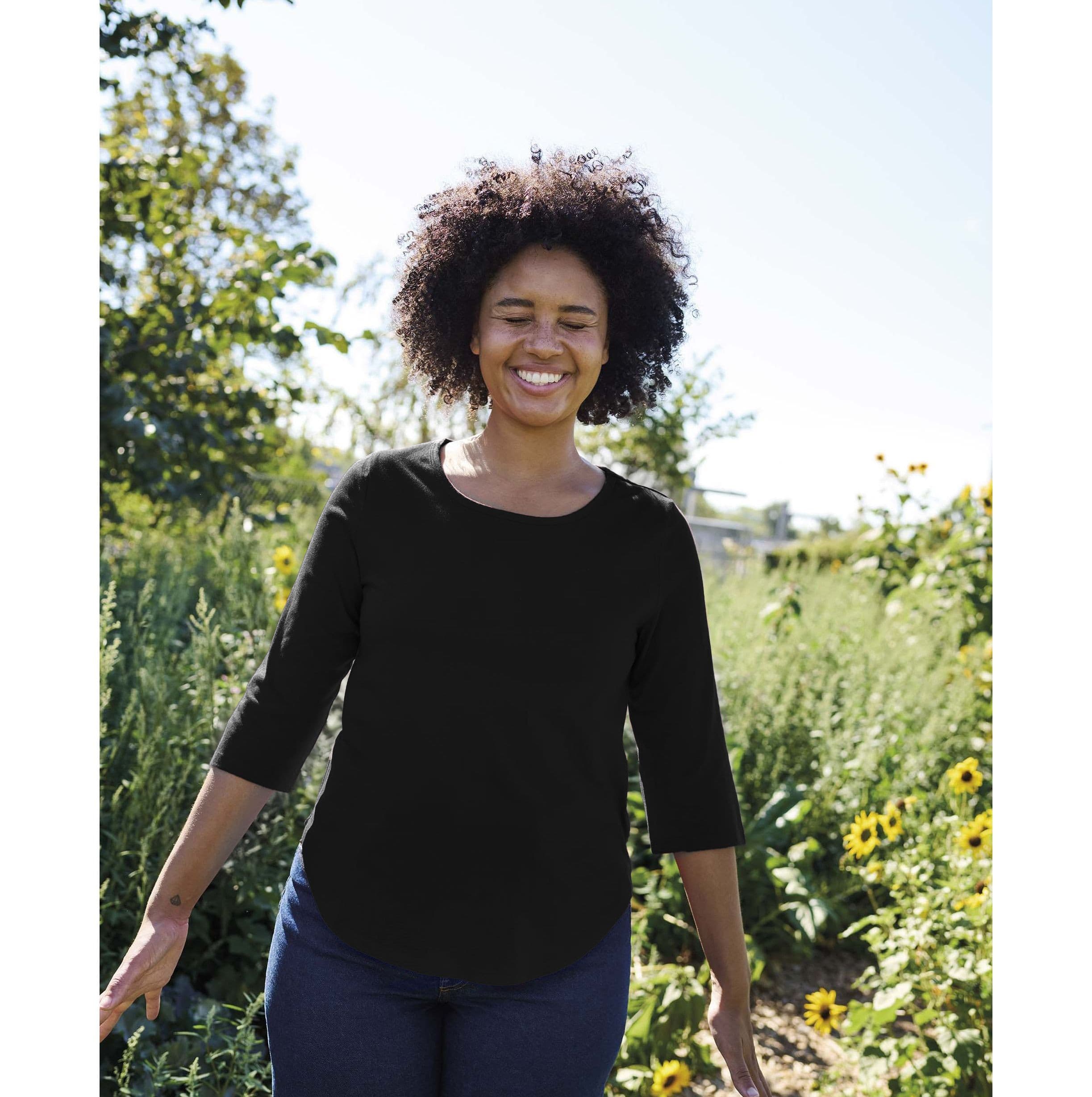 Tee-shirt femme manches 3/4