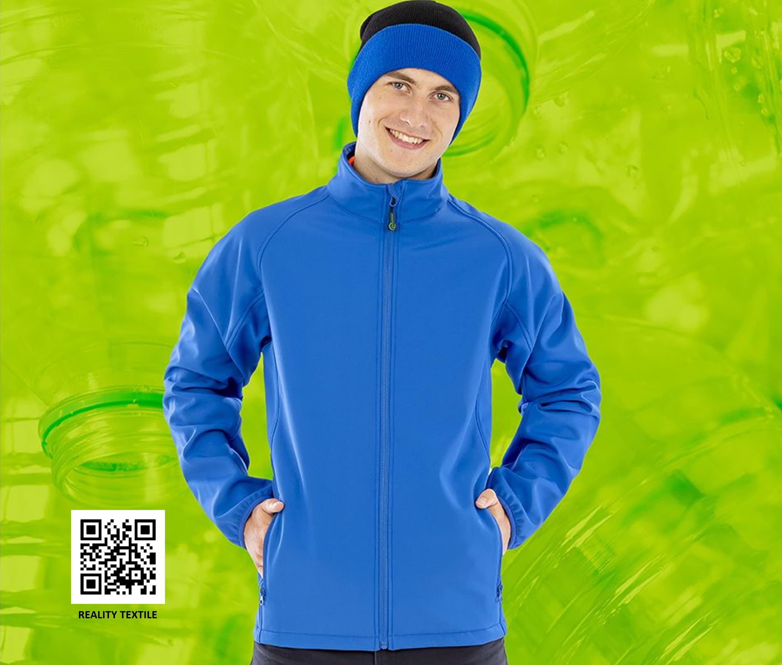 Softshell homme en polyester recyclé