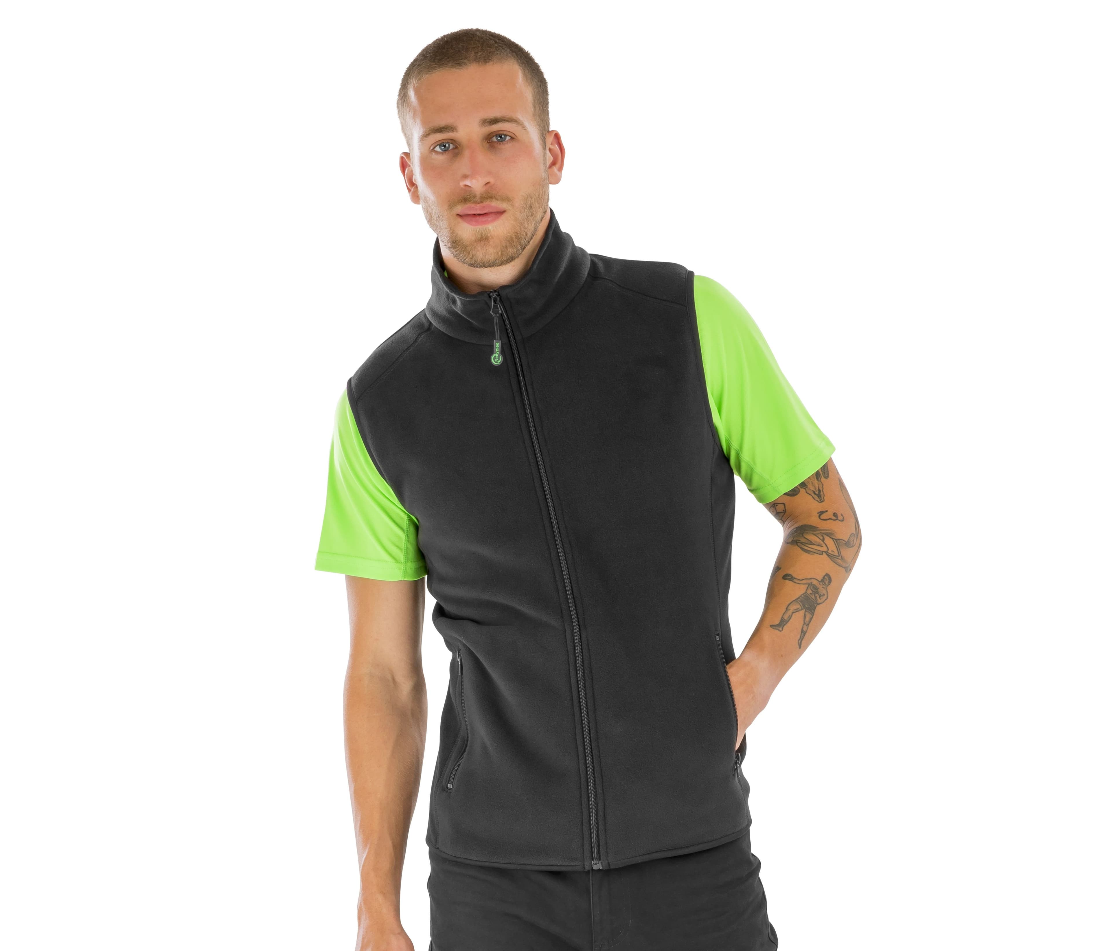 Bodywarmer polaire en polyester recyclé