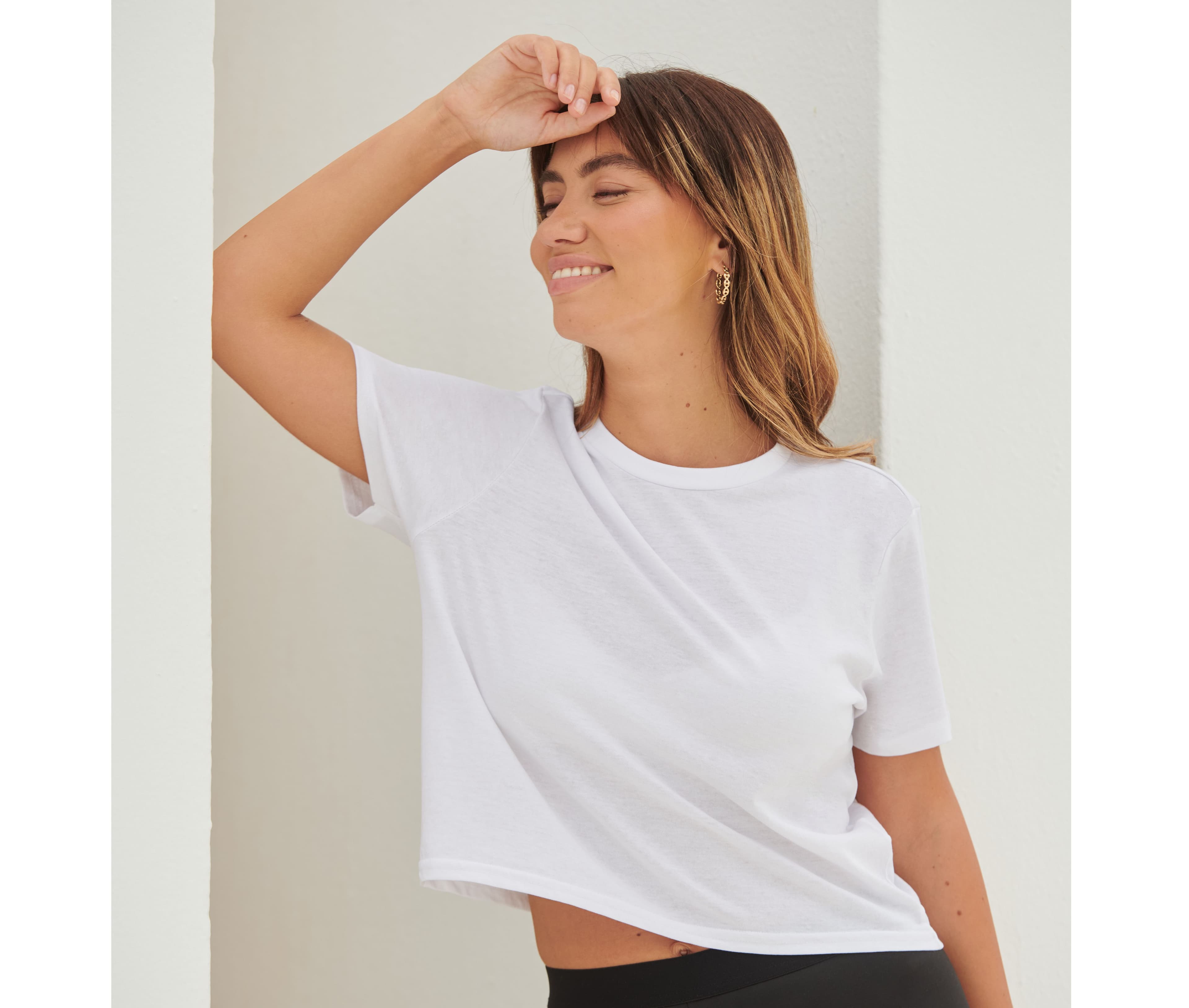 Tee-shirt court femme