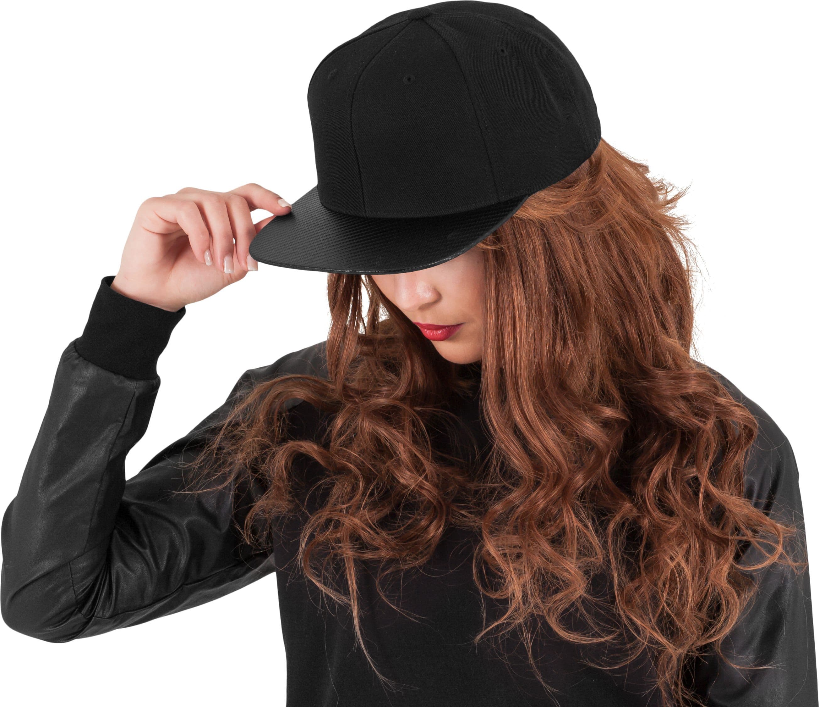 Casquette snapback en carbone