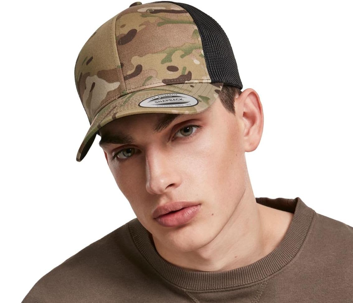 Casquette style trucker camouflage