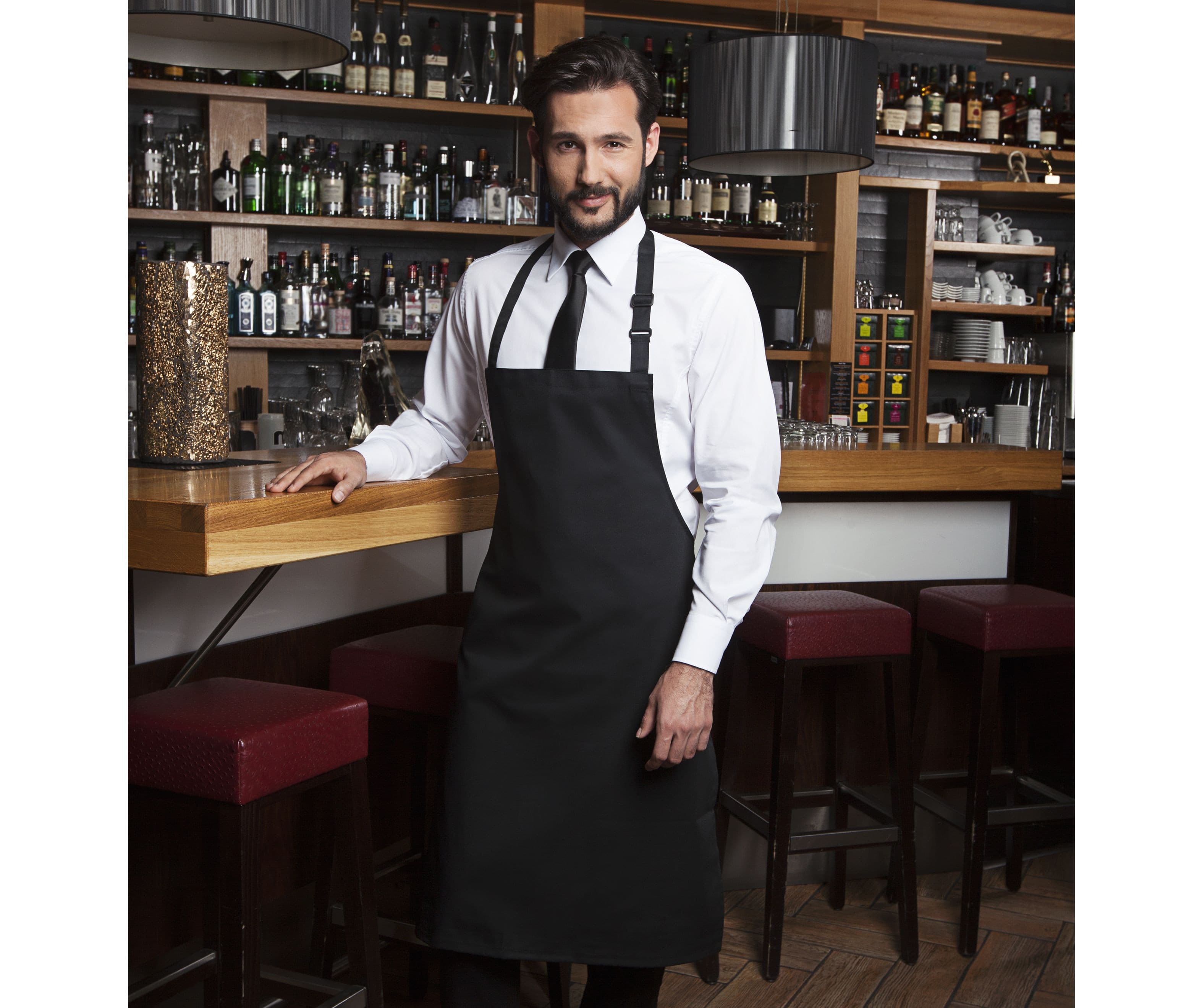 Tablier à bavette avec boucle