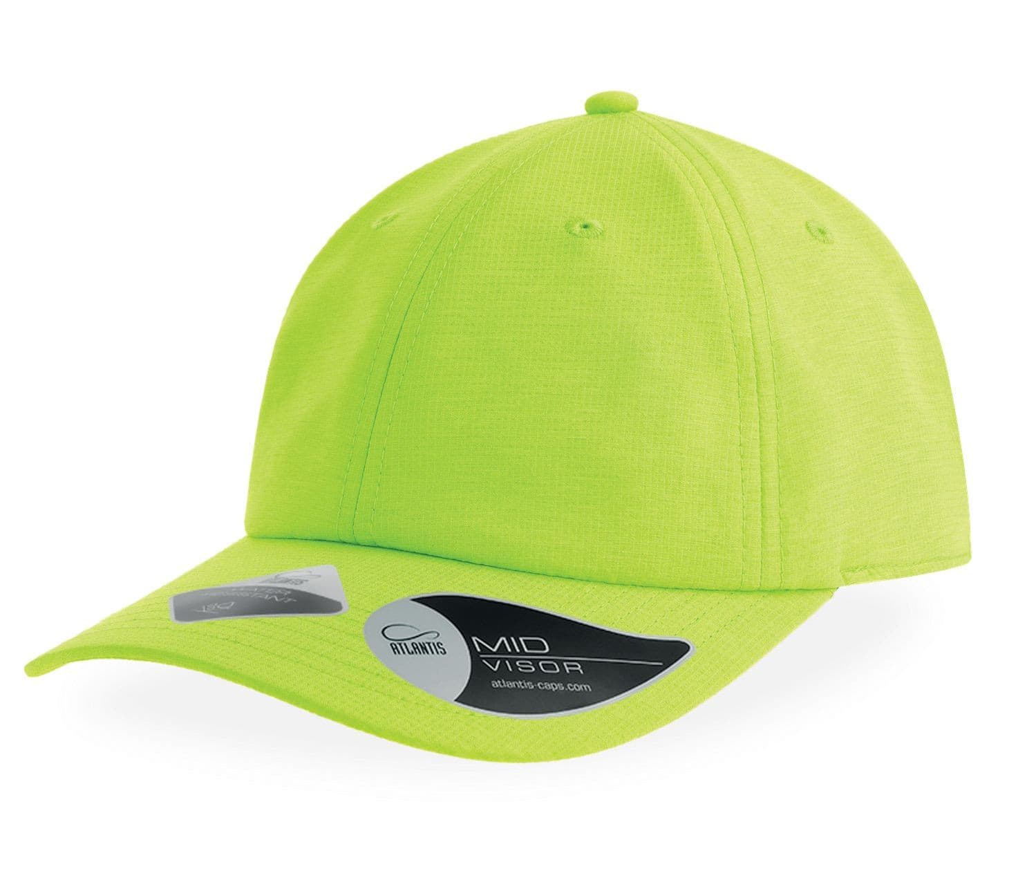 Casquette 6 pans Mid visor FLUO YELLOW
