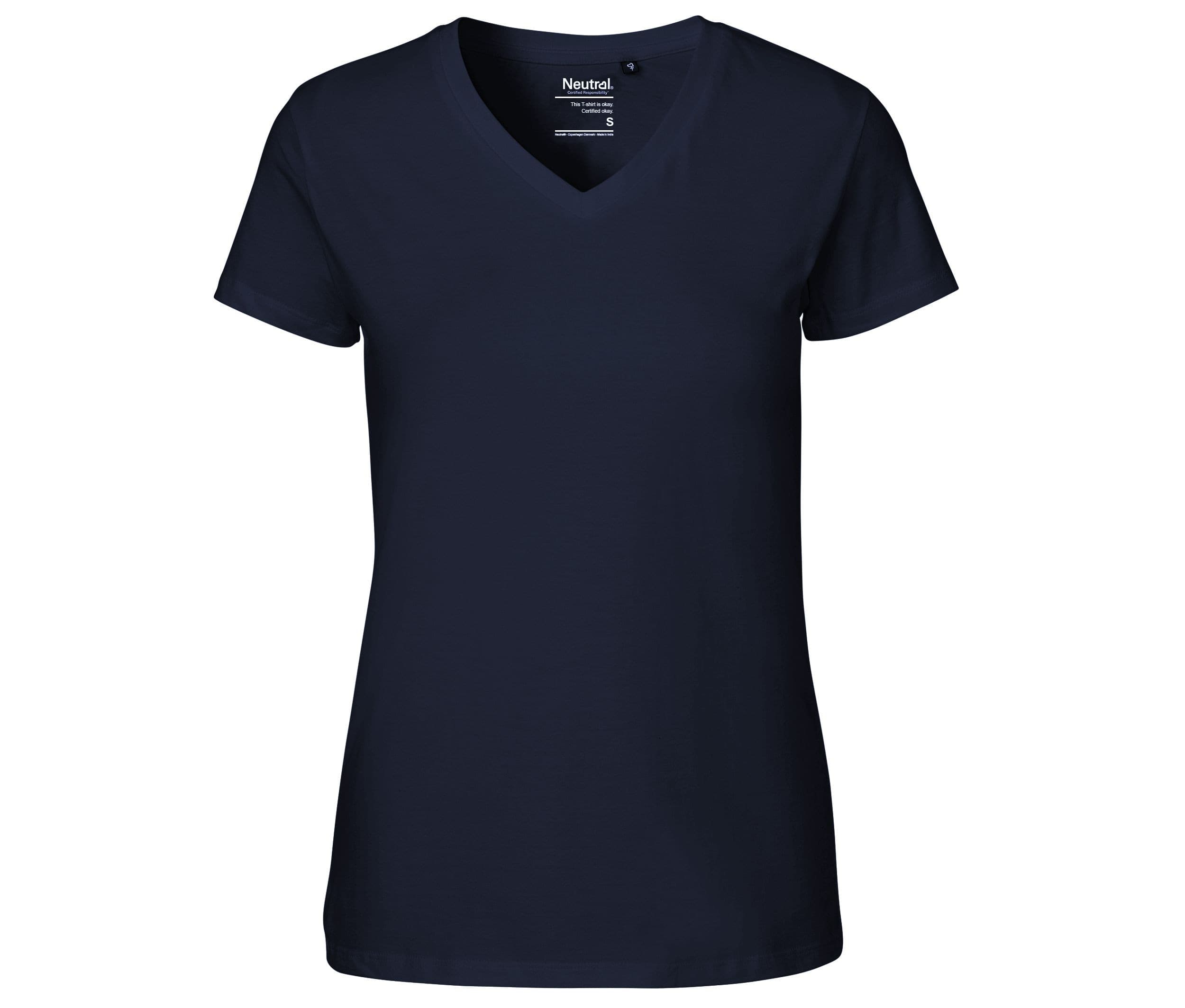 Tee-shirt femme col V NAVY