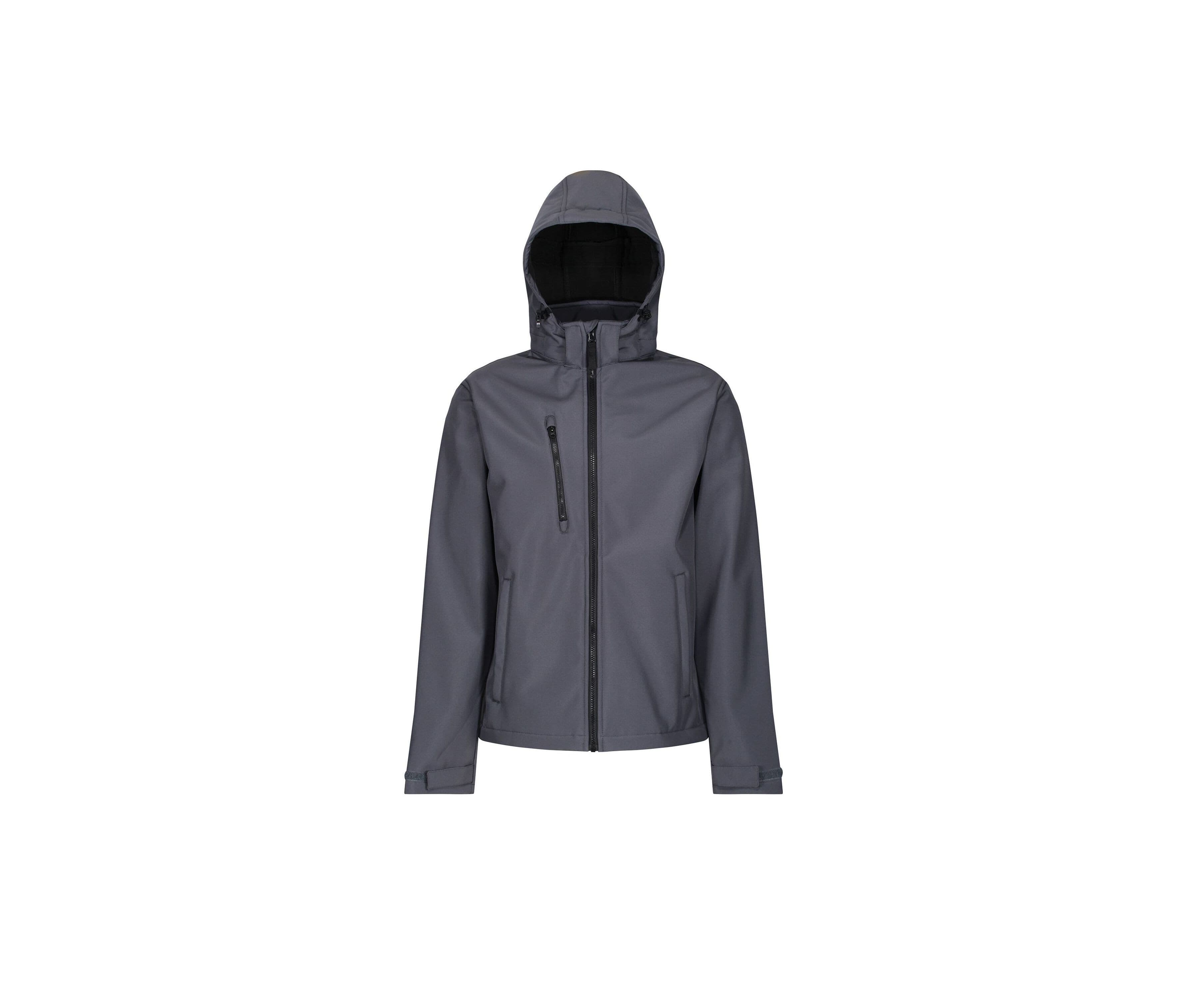 Veste Softshell homme à capuche SEAL GREY / BLACK