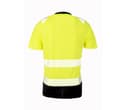 RESULT Tee-shirt haute visibilité en polyester recyclé FLUO YELLOW / BLACK