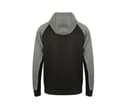 FINDEN HALES Sweat capuche contrasté BLACK / GUNMETAL GREY / WHITE