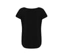 TOMBO Tee-shirt col échancré BLACK