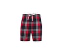 SF CLOTHING Short de pyjama homme RED/NAVY CHECK