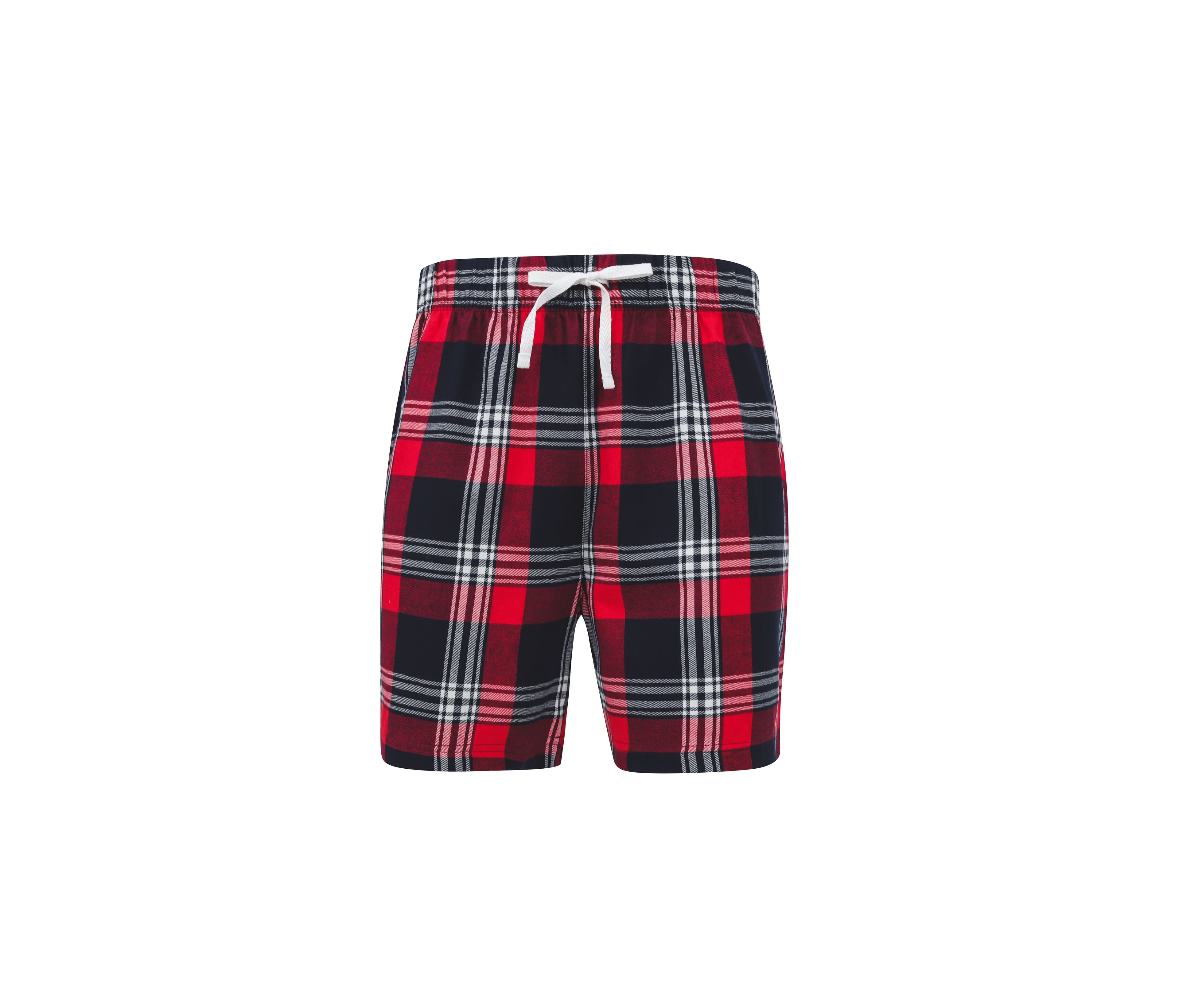 Short de pyjama homme RED/NAVY CHECK