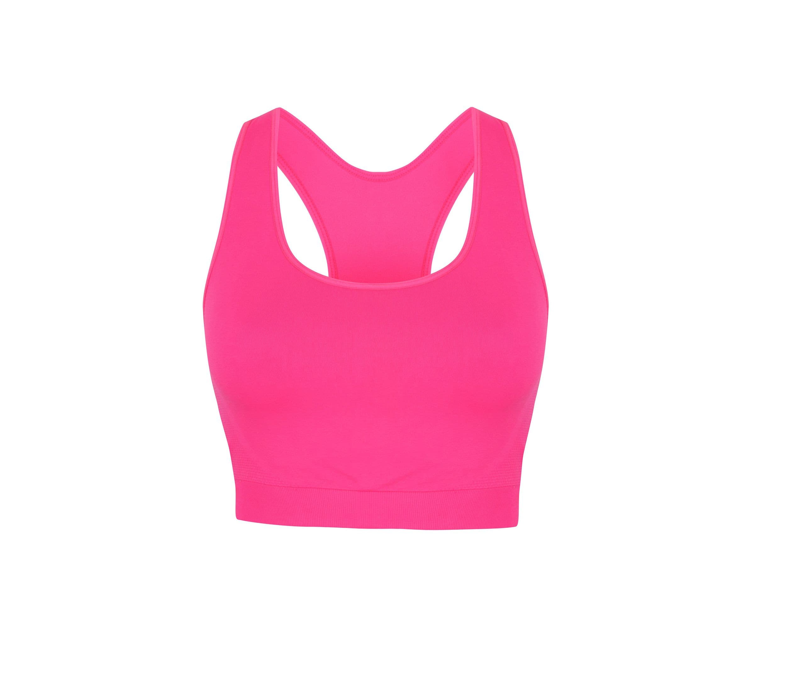 Tee-shirt court de sport femme NEON PINK