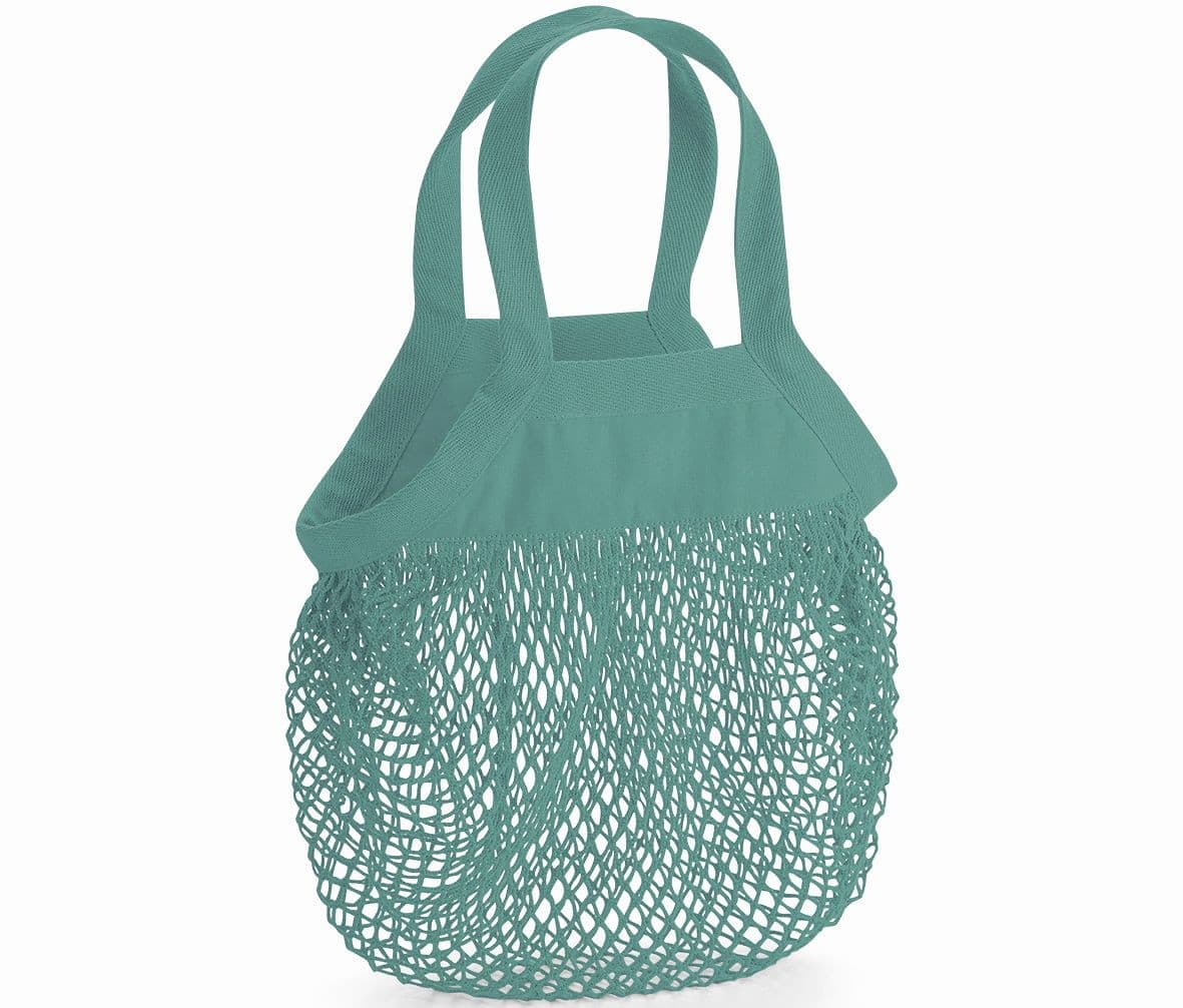 Mini sac filet en coton bio SAGE GREEN