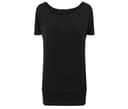 BUILD YOUR BRAND Tee-shirt femme en viscose BLACK