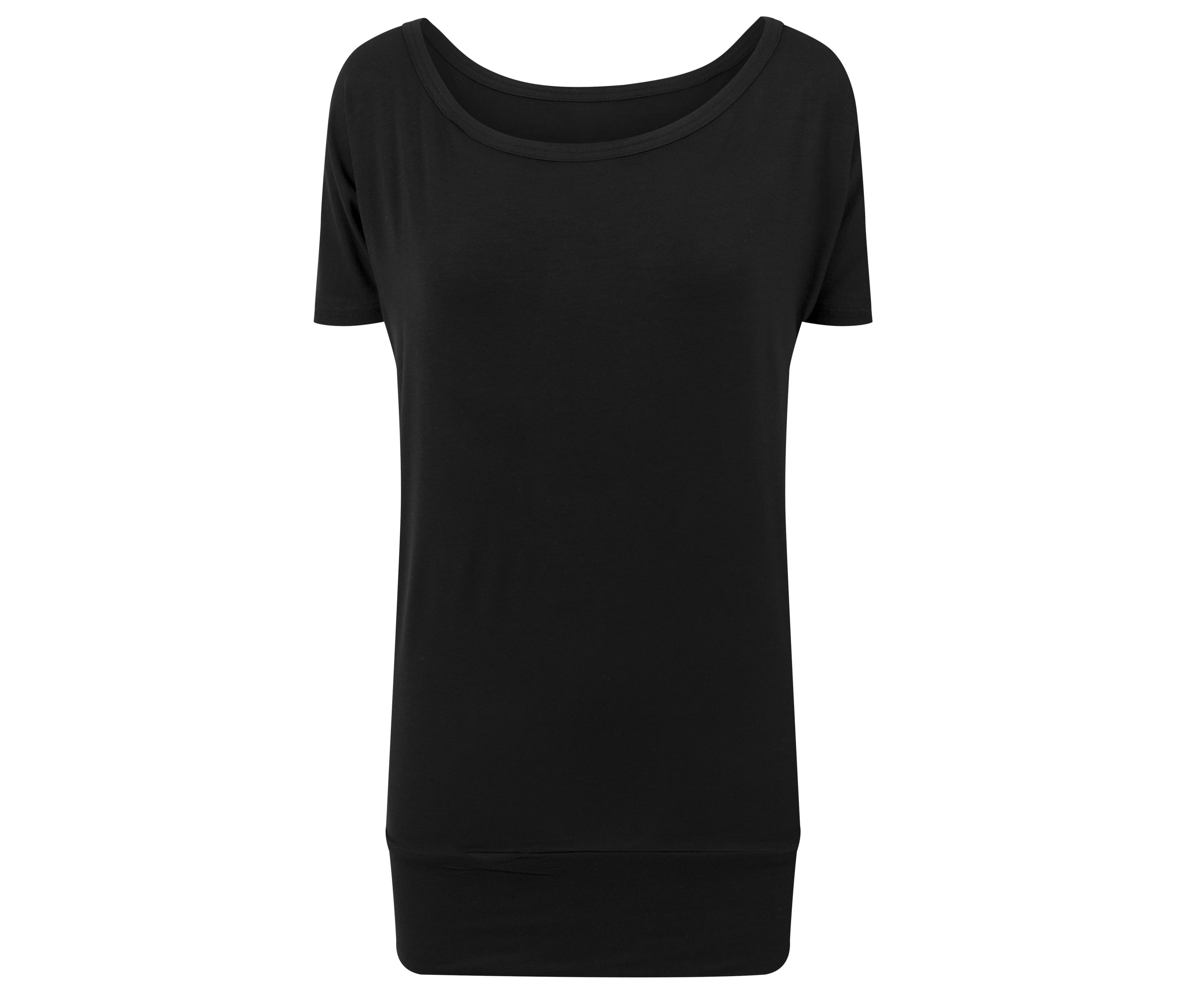 Tee-shirt femme en viscose BLACK