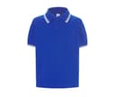 JHK Polo enfant contrasté ROYAL BLUE / WHITE
