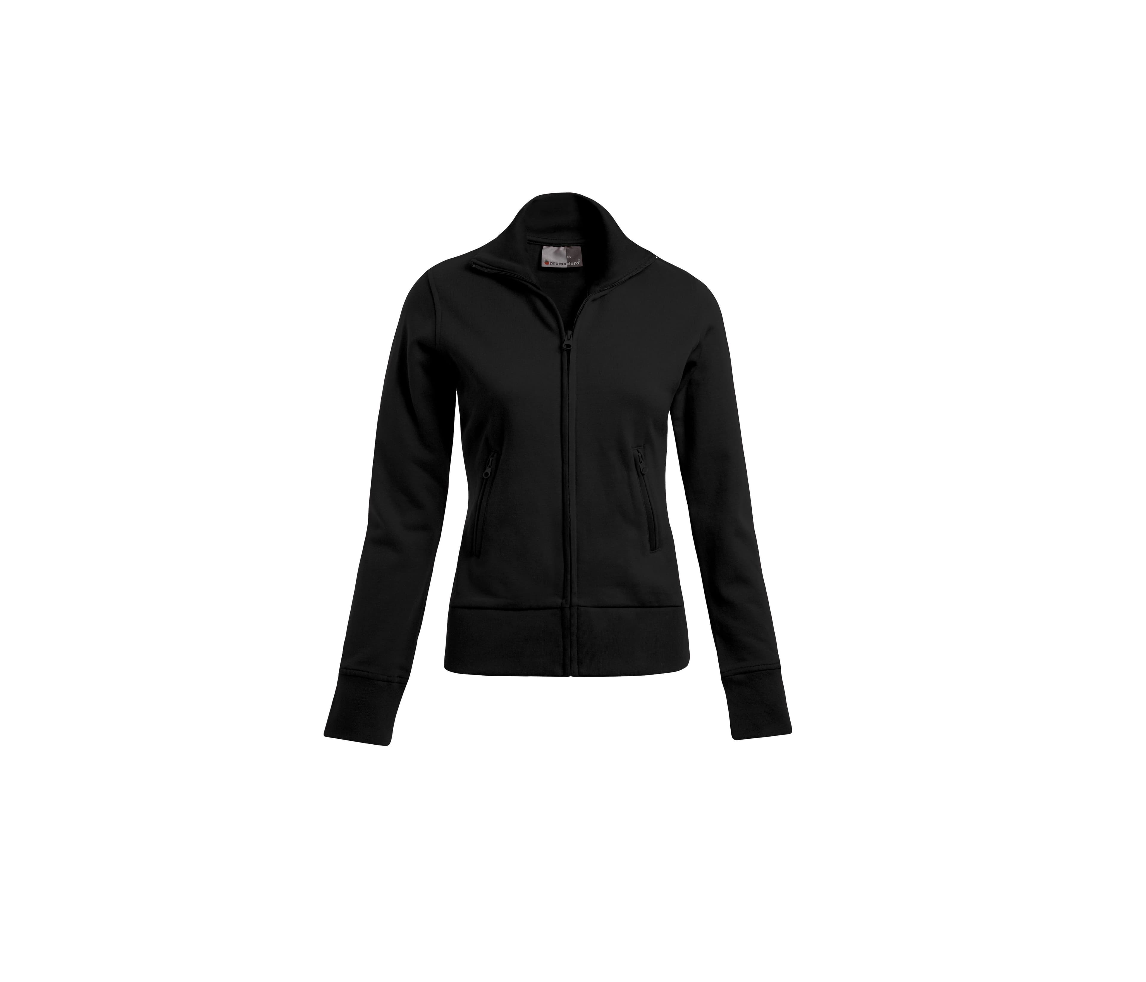 Sweat femme grand zip BLACK