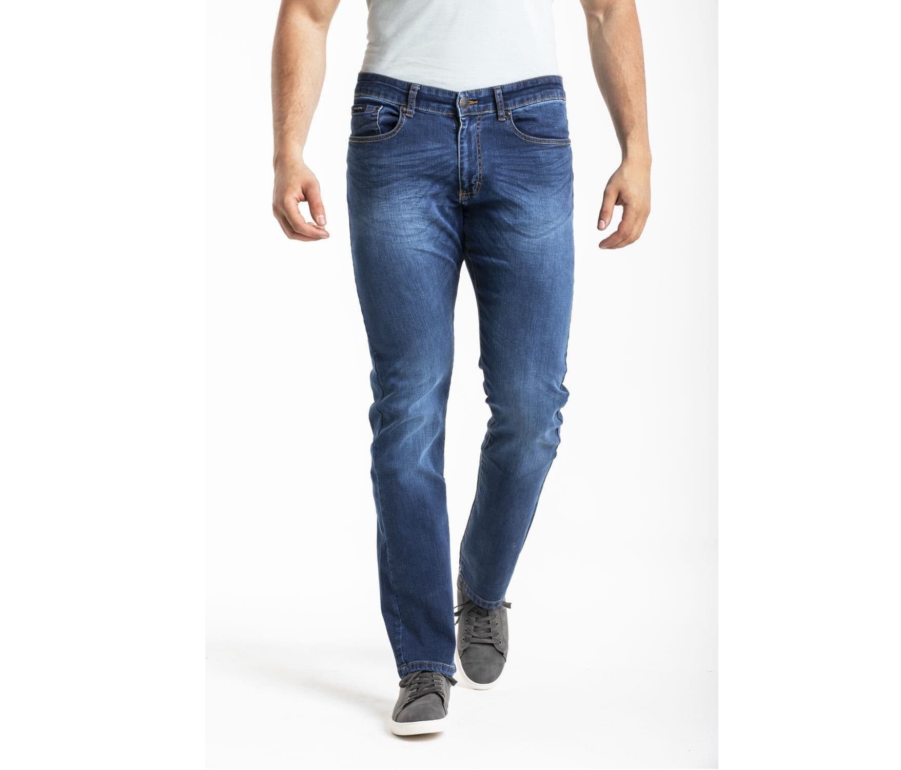 Jean homme droit stretch stone BLUE
