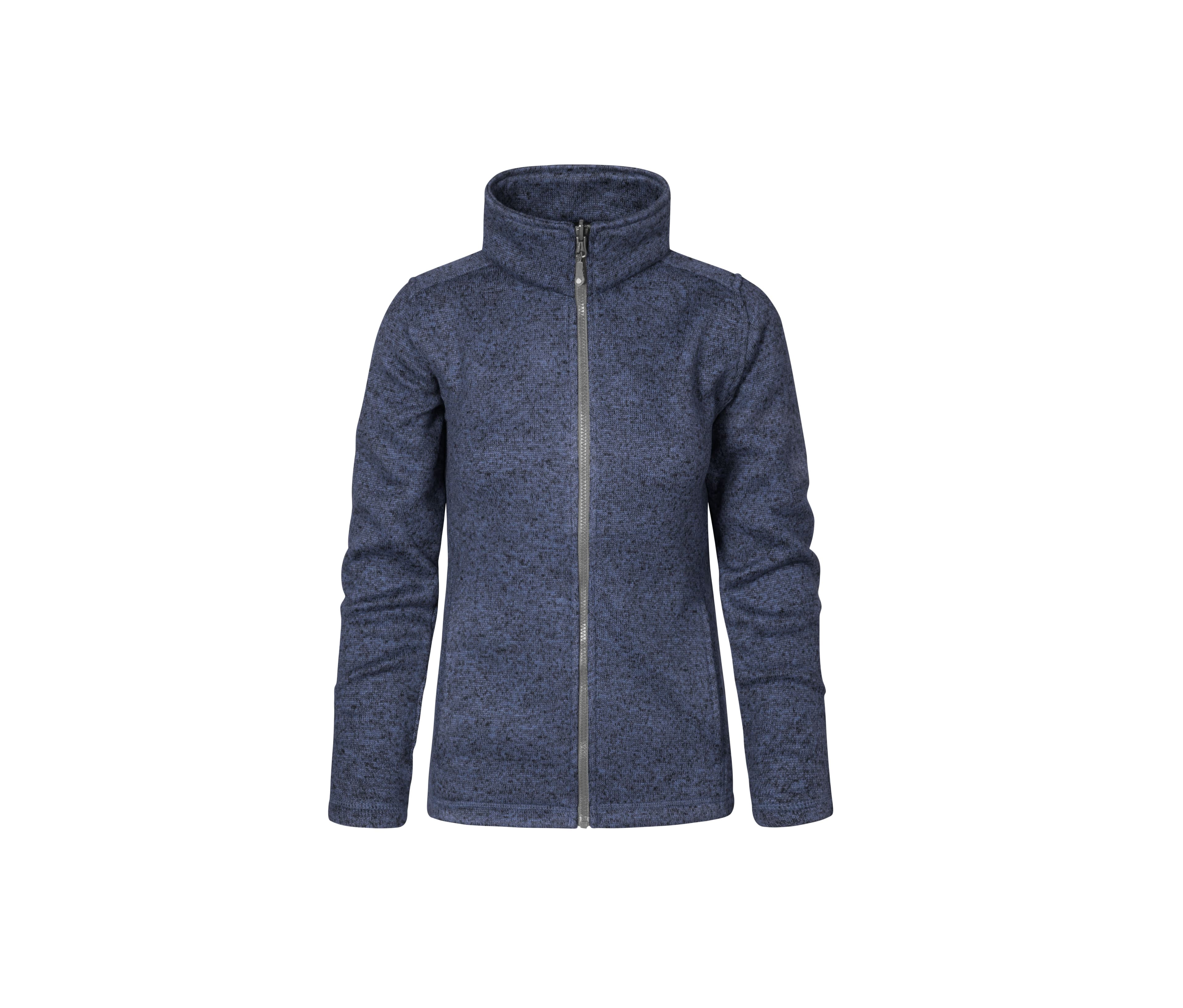 Veste polaire tricotée femme HEATHER BLUE