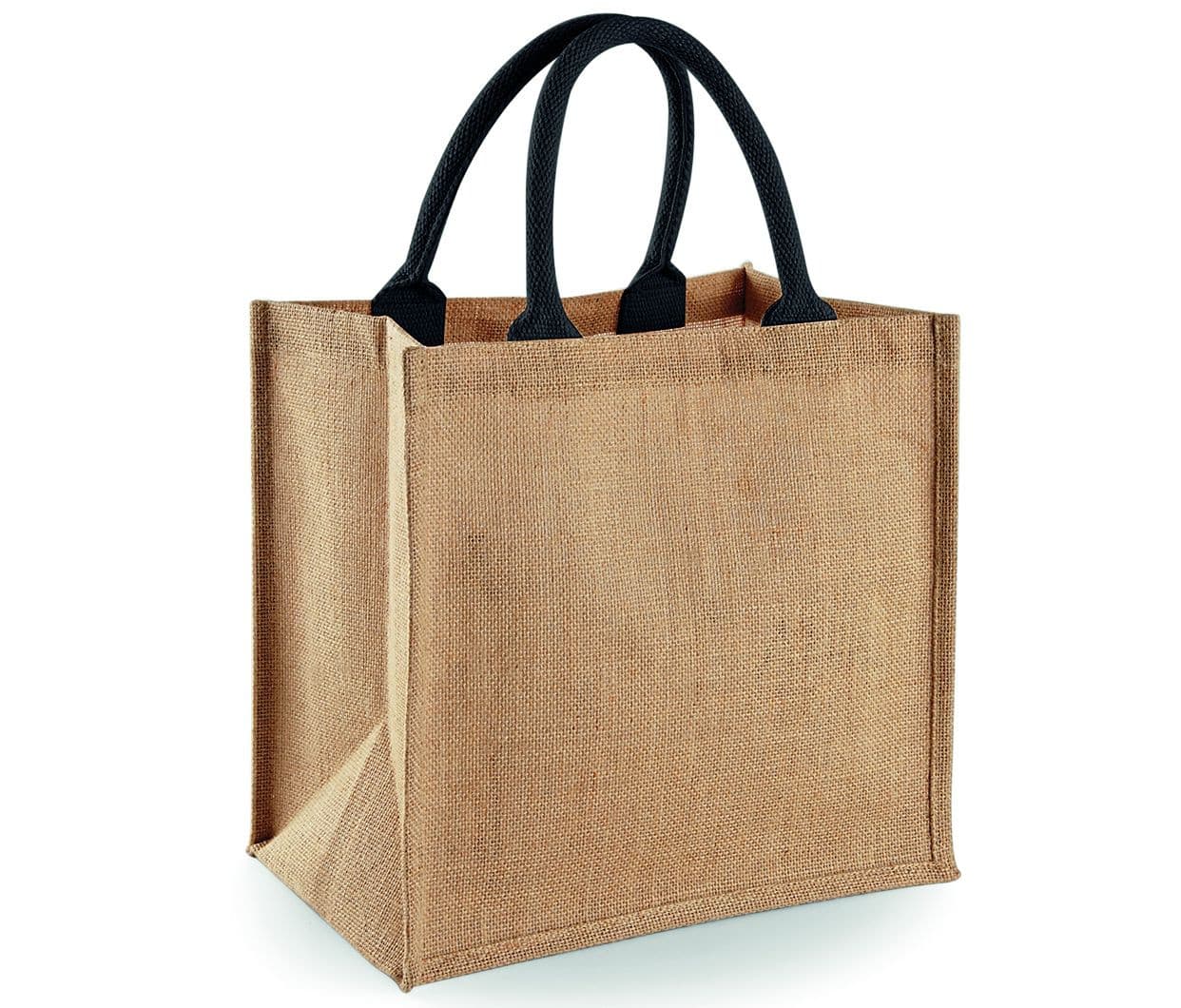 Grand sac en toile de jute NATURAL / BLACK