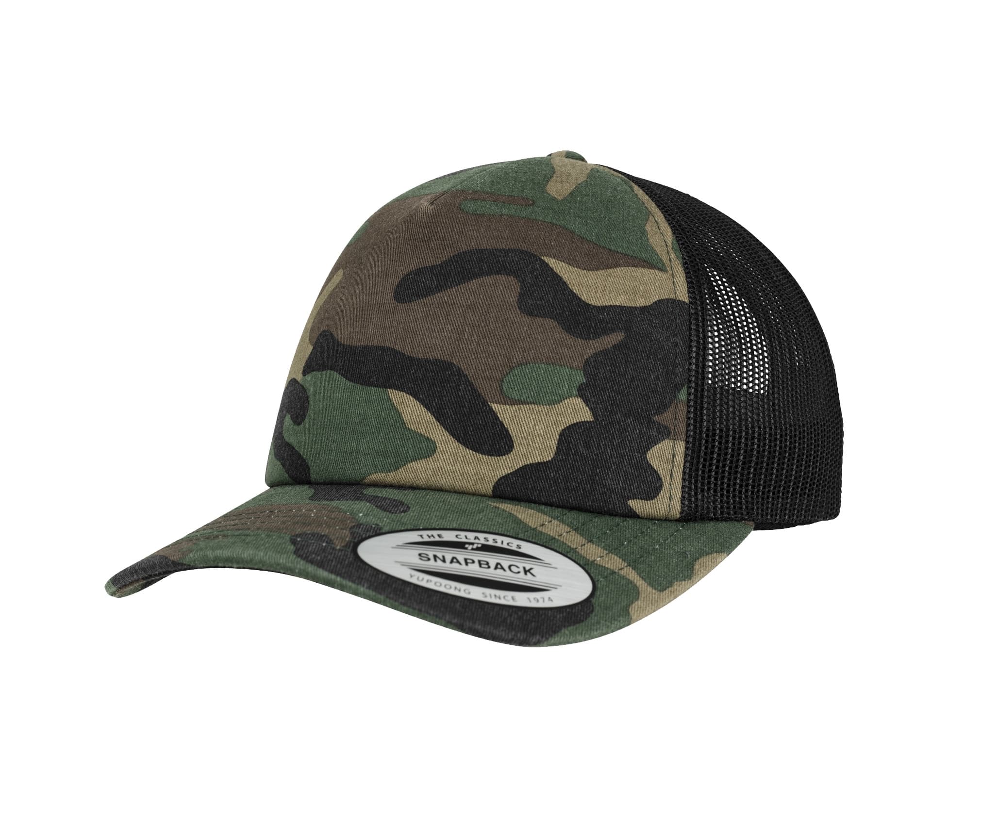 Casquette style trucker WOODCAMO/BLACK