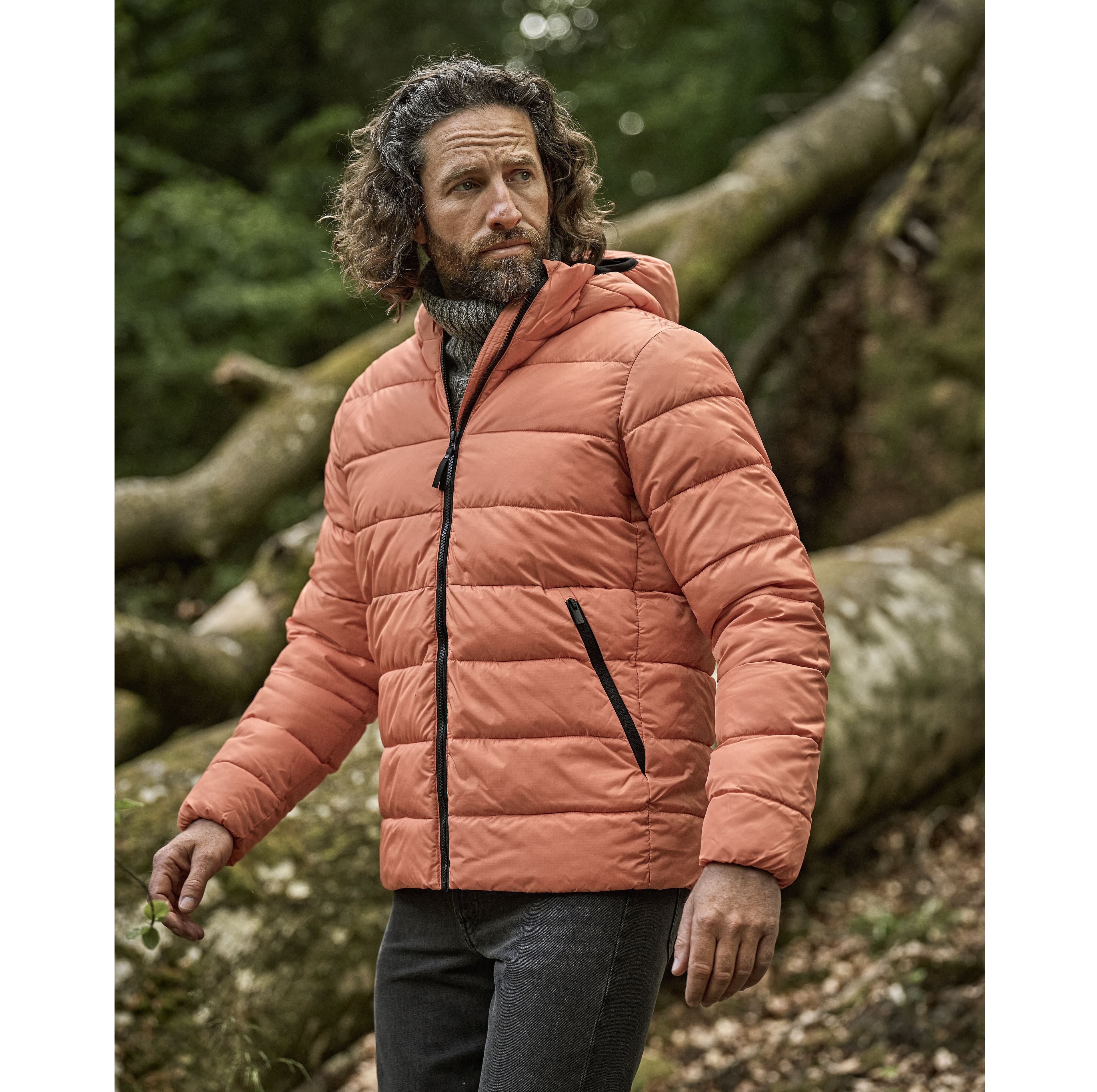 Doudoune à capuche en polyester recyclé