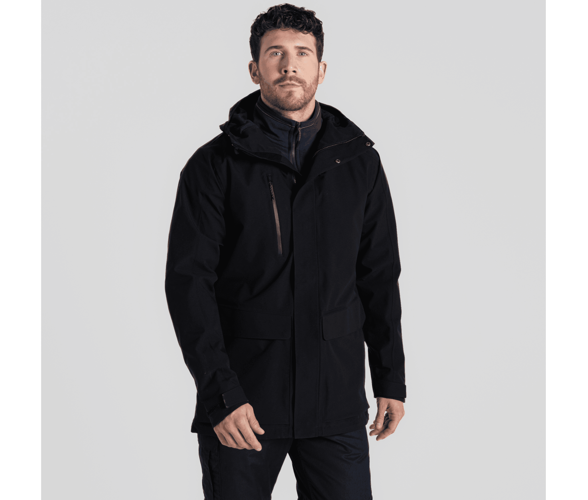 Longue parka imperméable