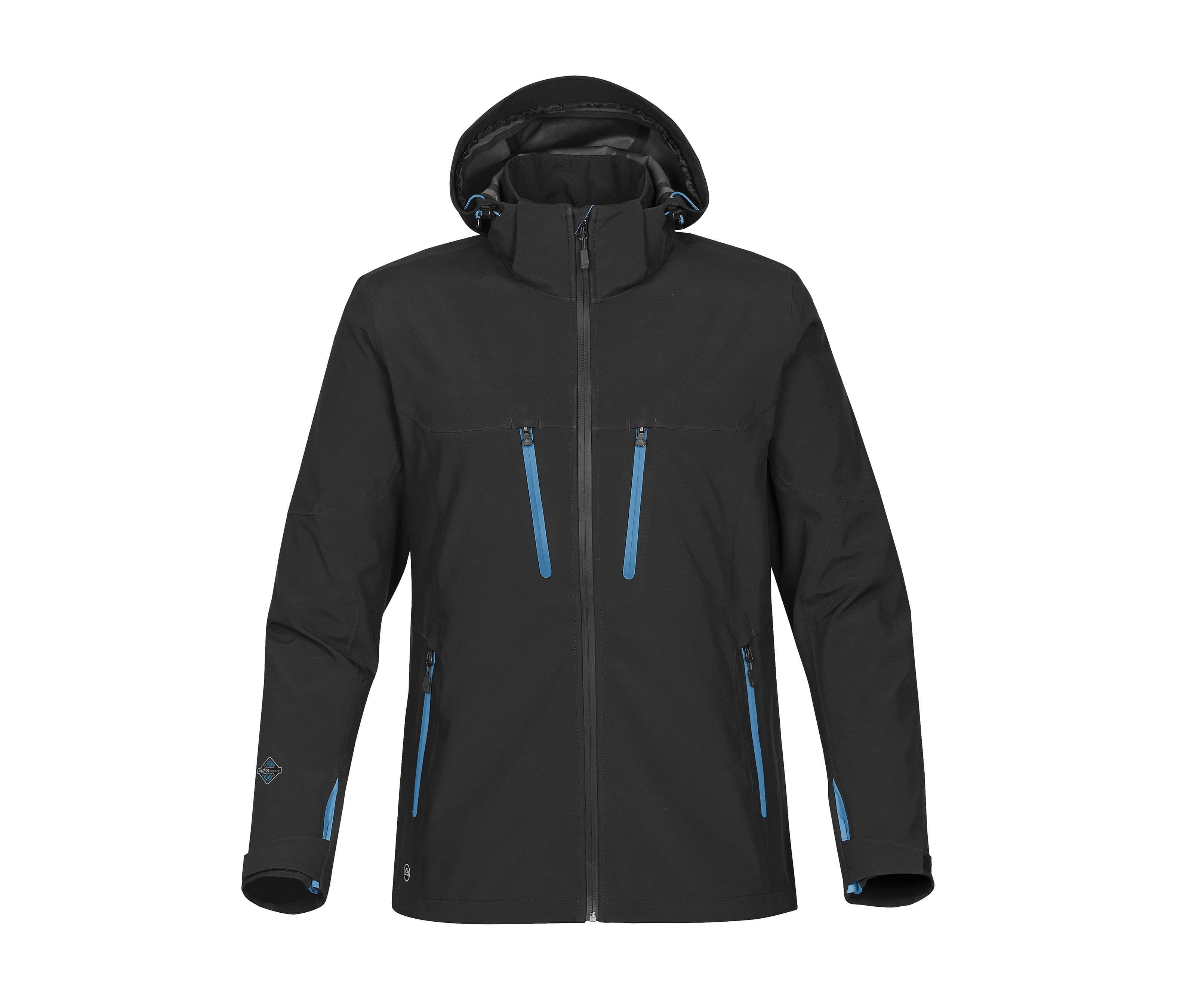 Veste Softshell haute technicité homme BLACK / ELECTRIC BLUE