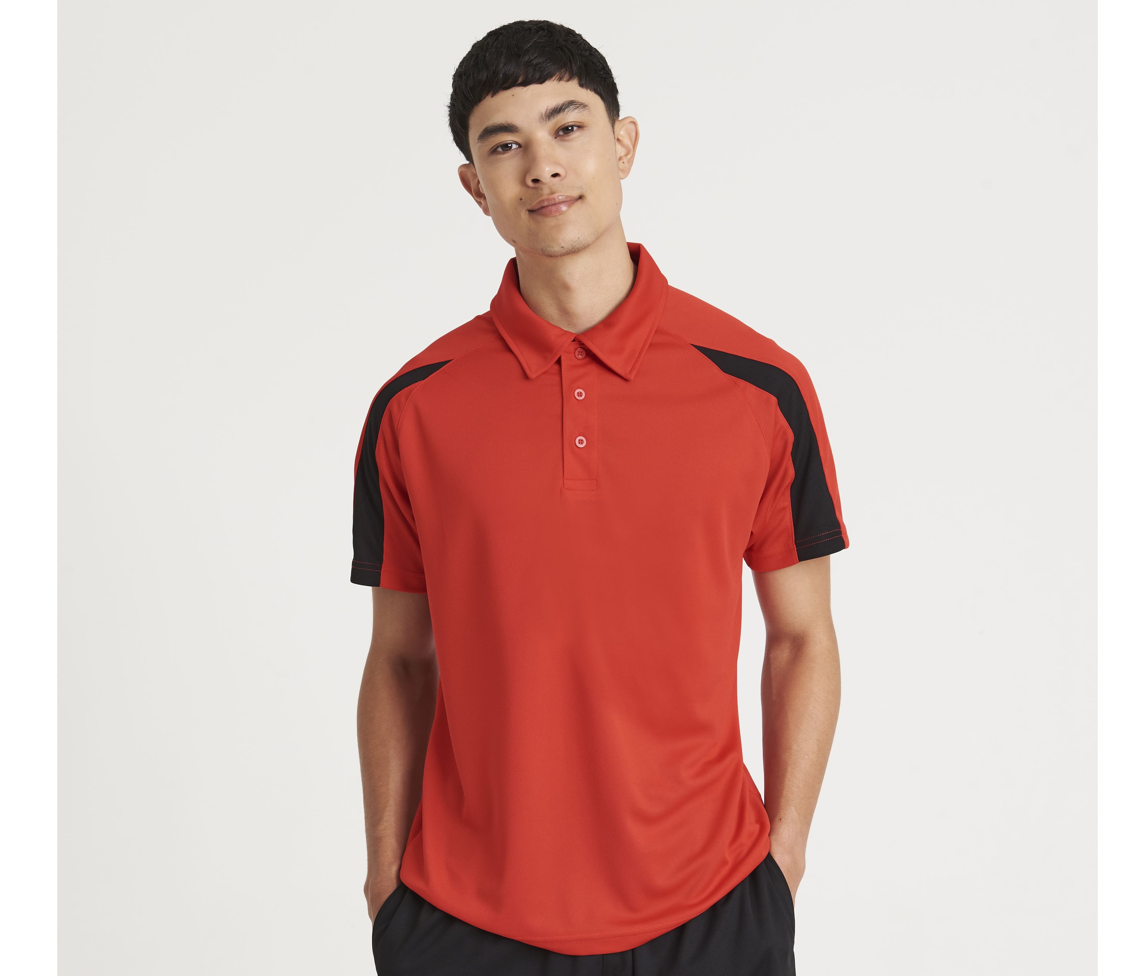 Polo de sport contrasté