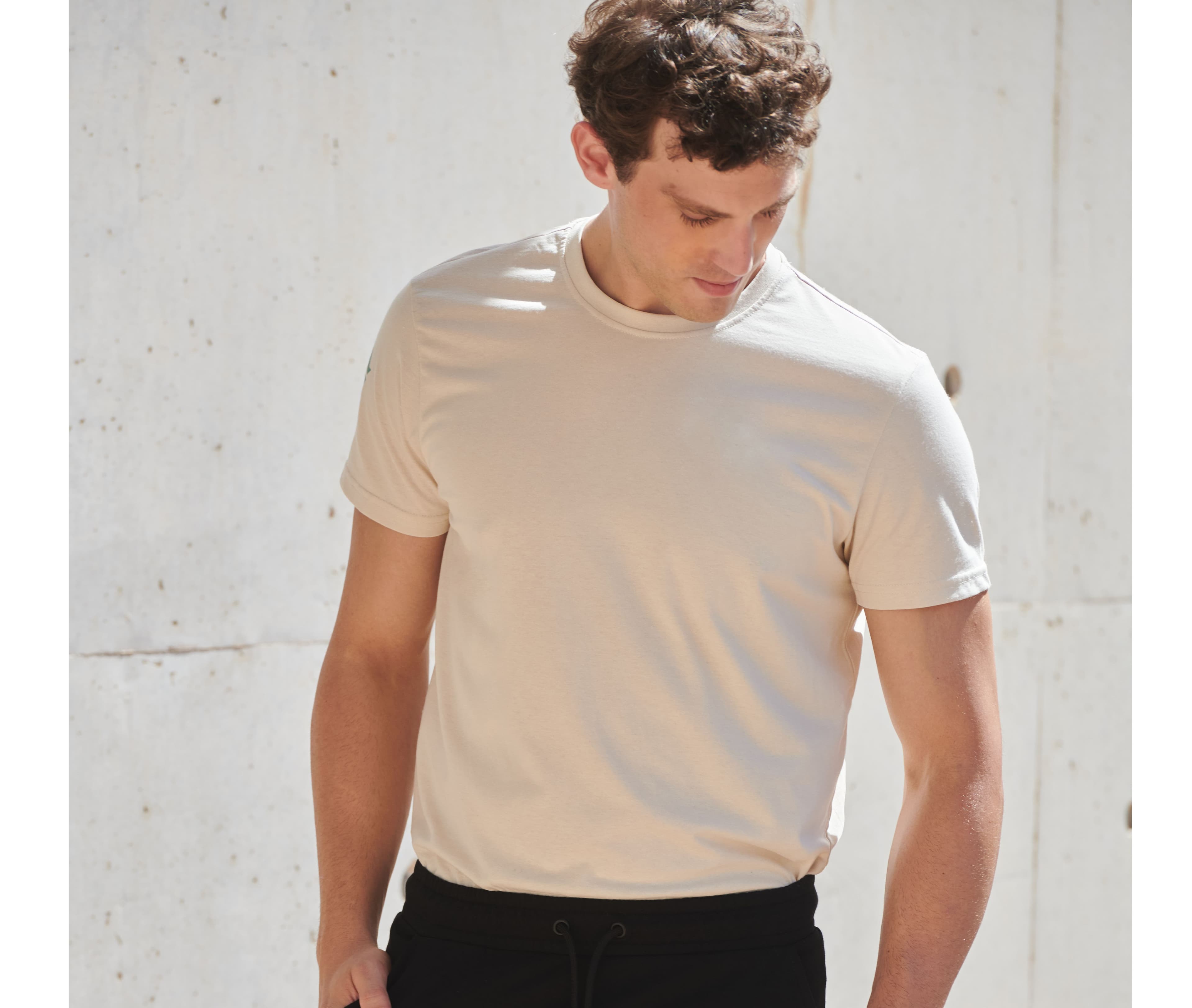 Tee-shirt unisexe en coton régénéré et en polyester recyclé