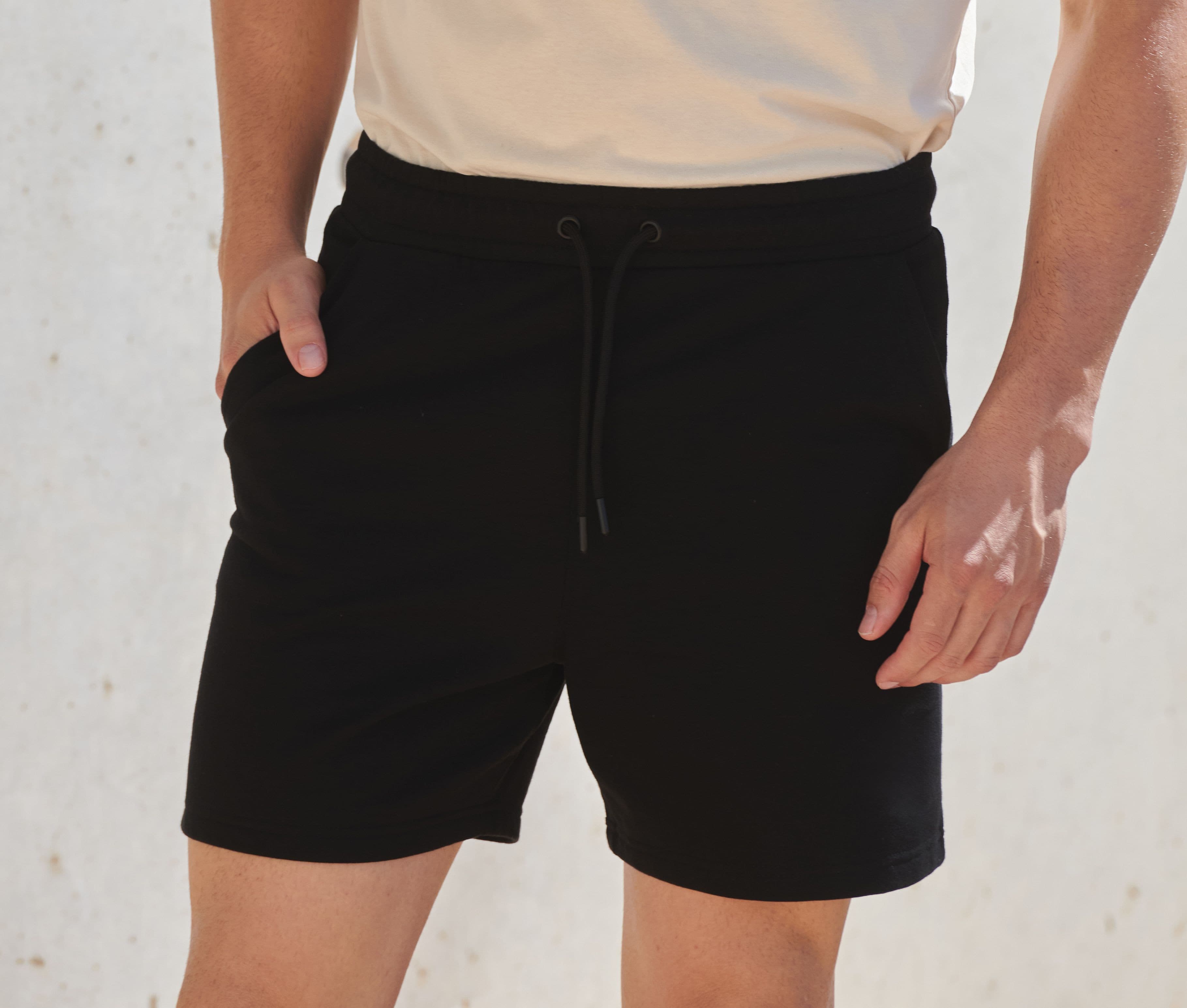 Short en coton régénéré et en polyester recyclé