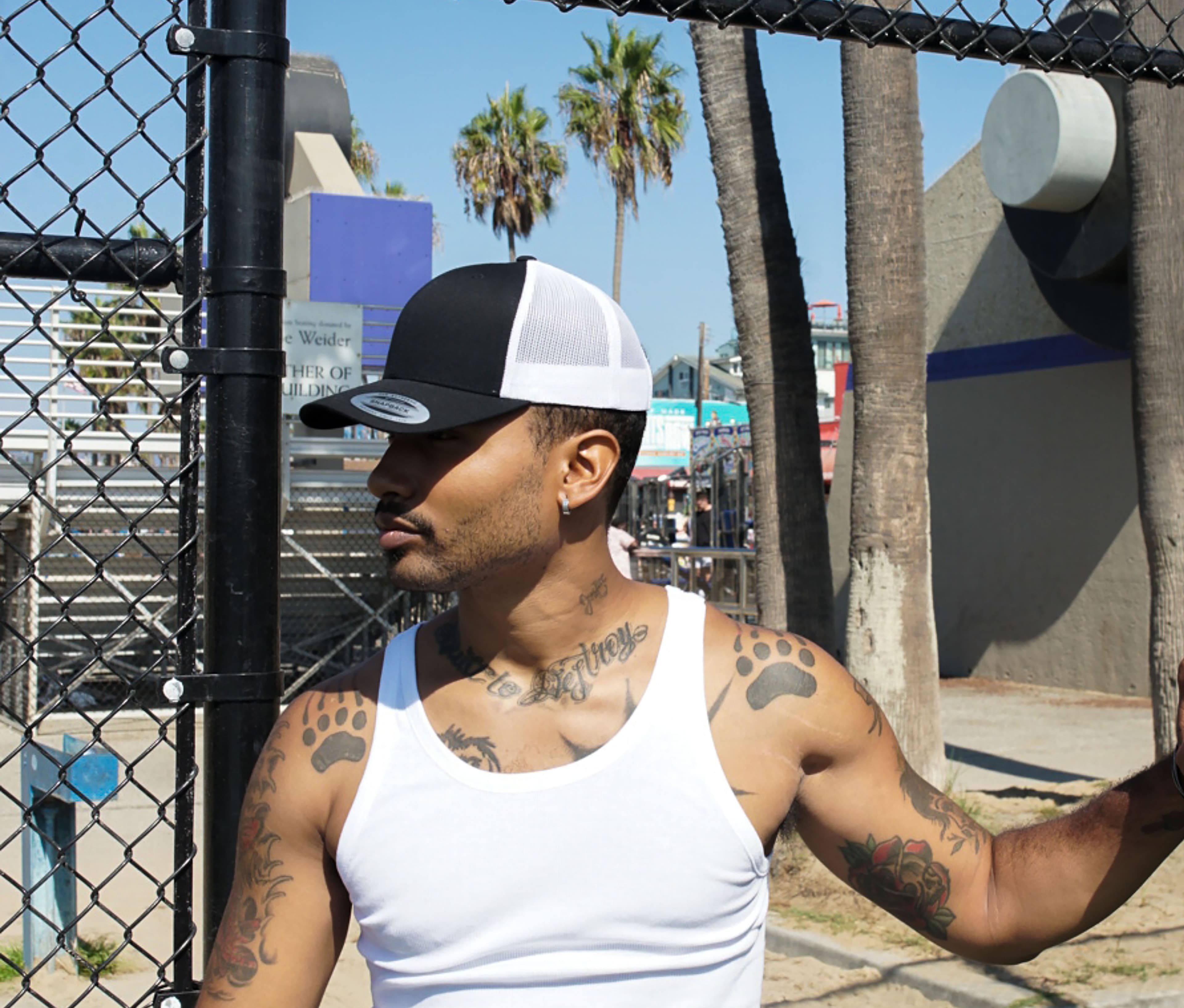 Casquette style trucker en polyester recyclé