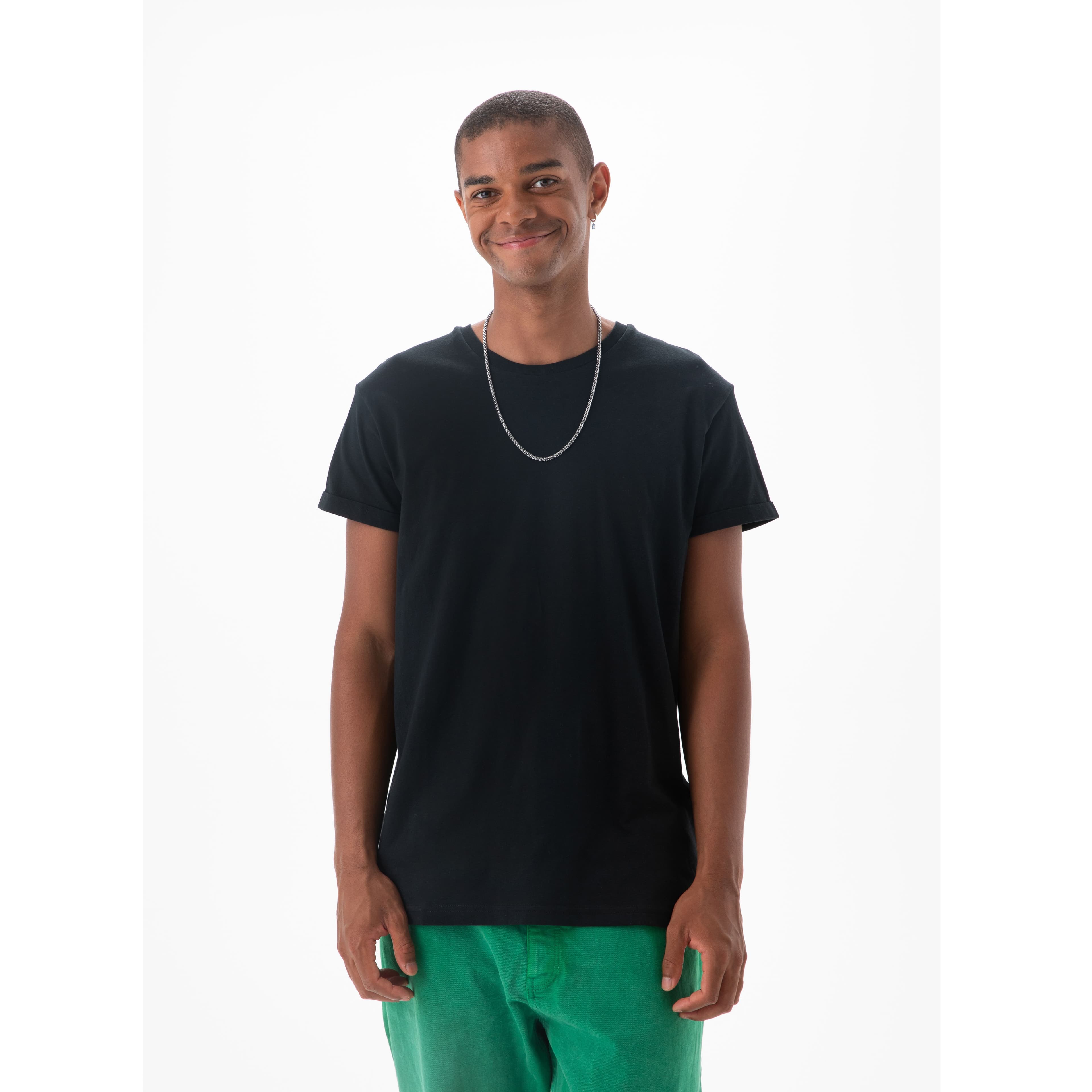 Tee-shirt homme manches roulées