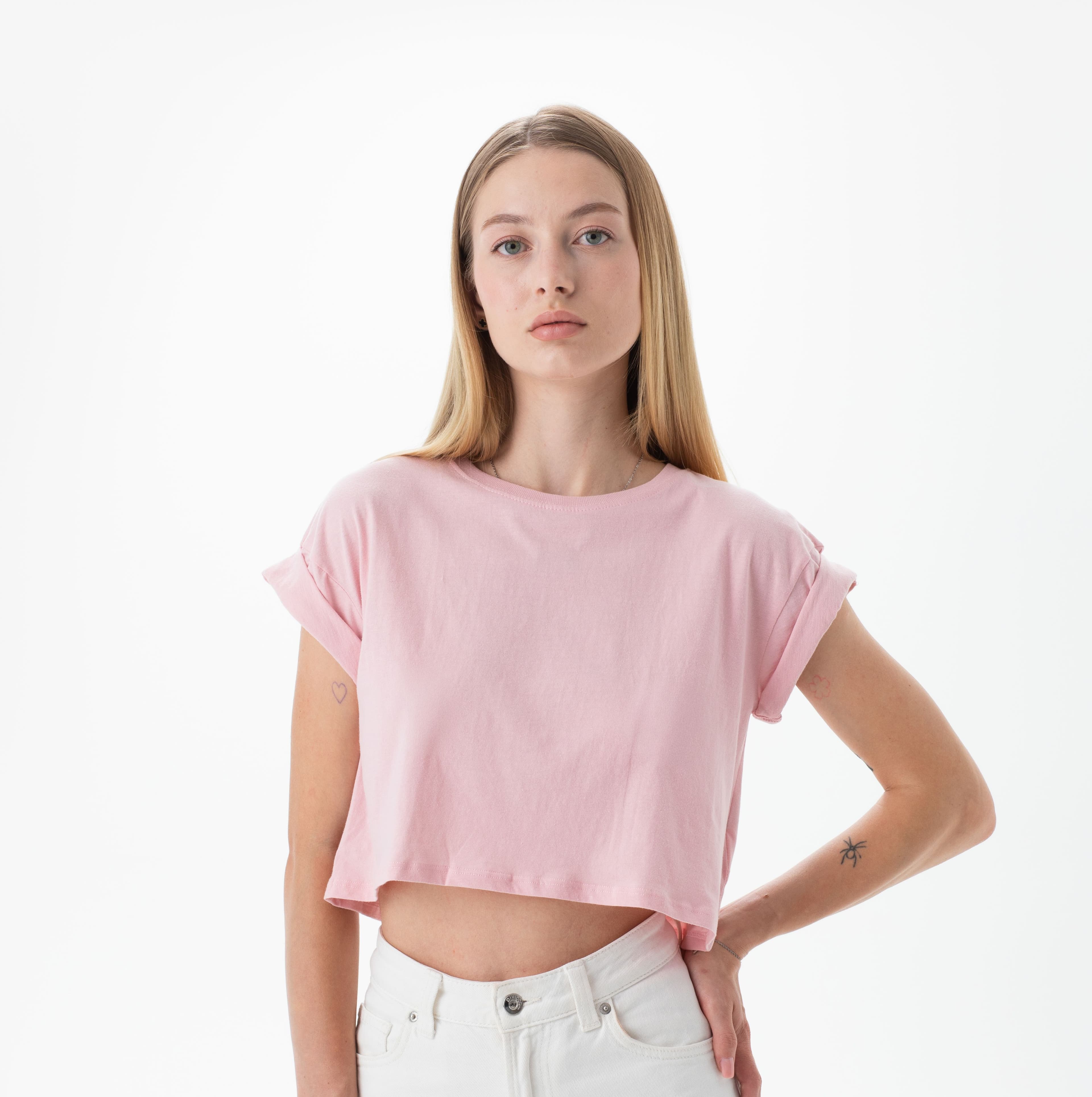 Tee-shirt court femme