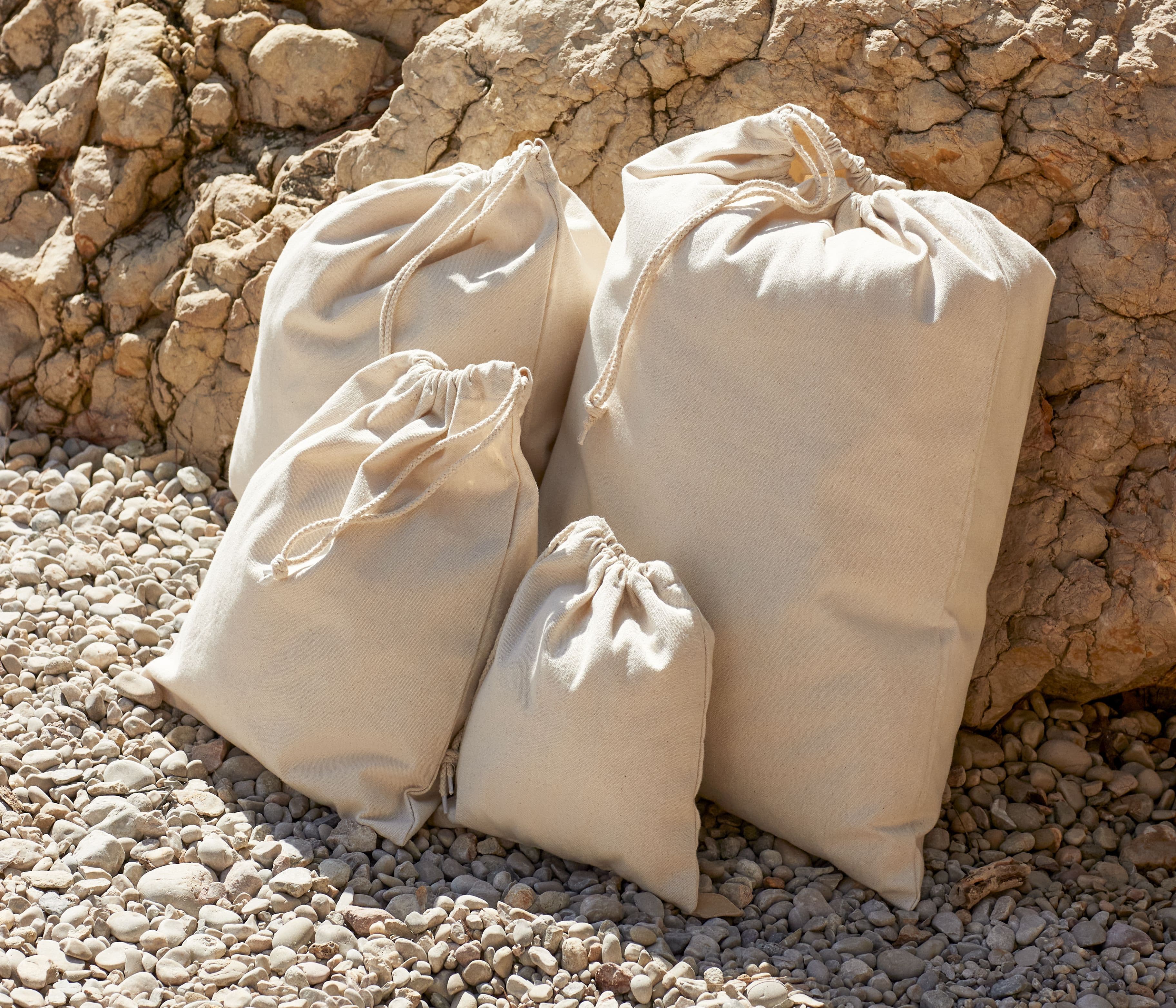 Sac avec cordon en polycoton recyclé