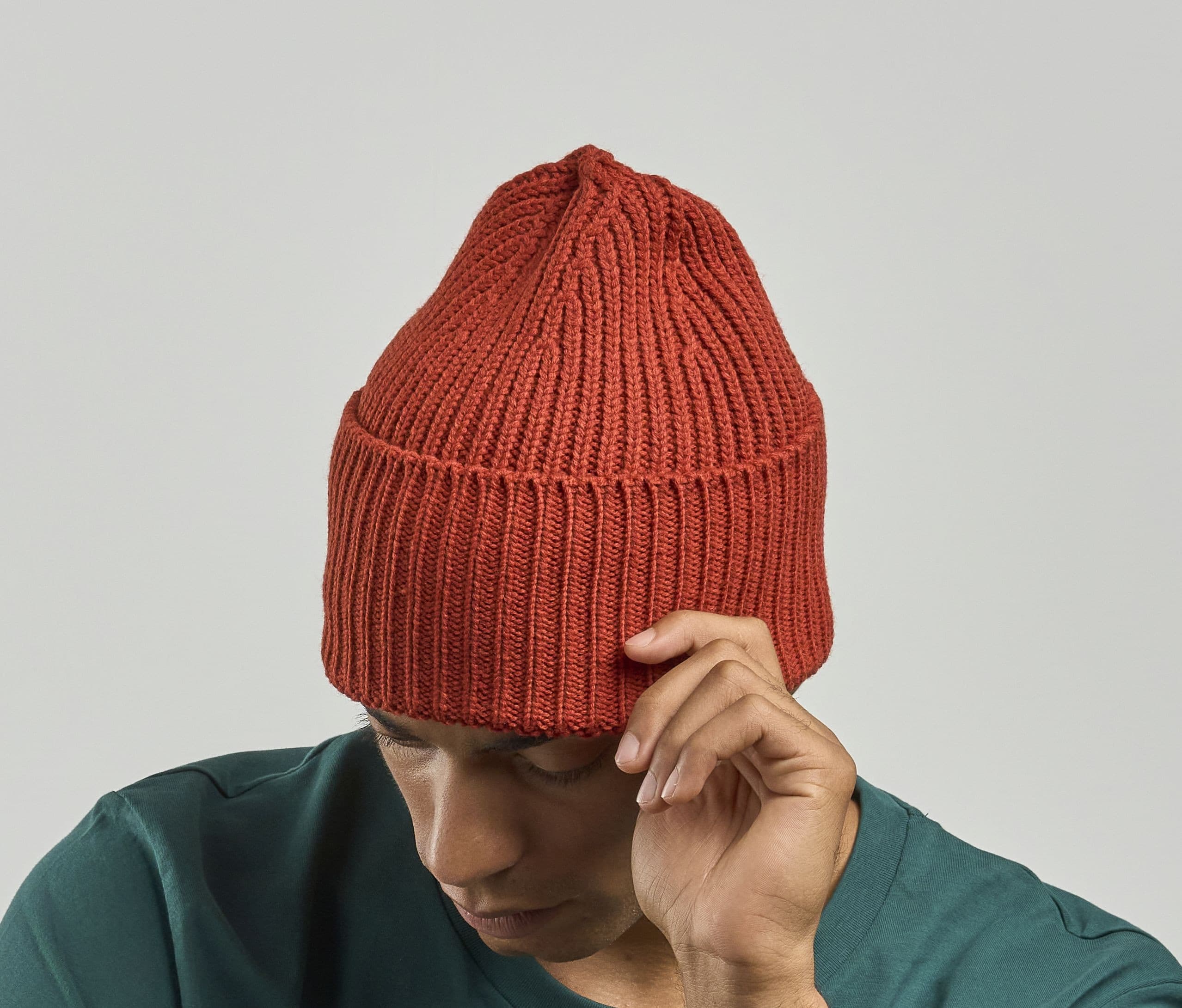 Bonnet en tricot épais