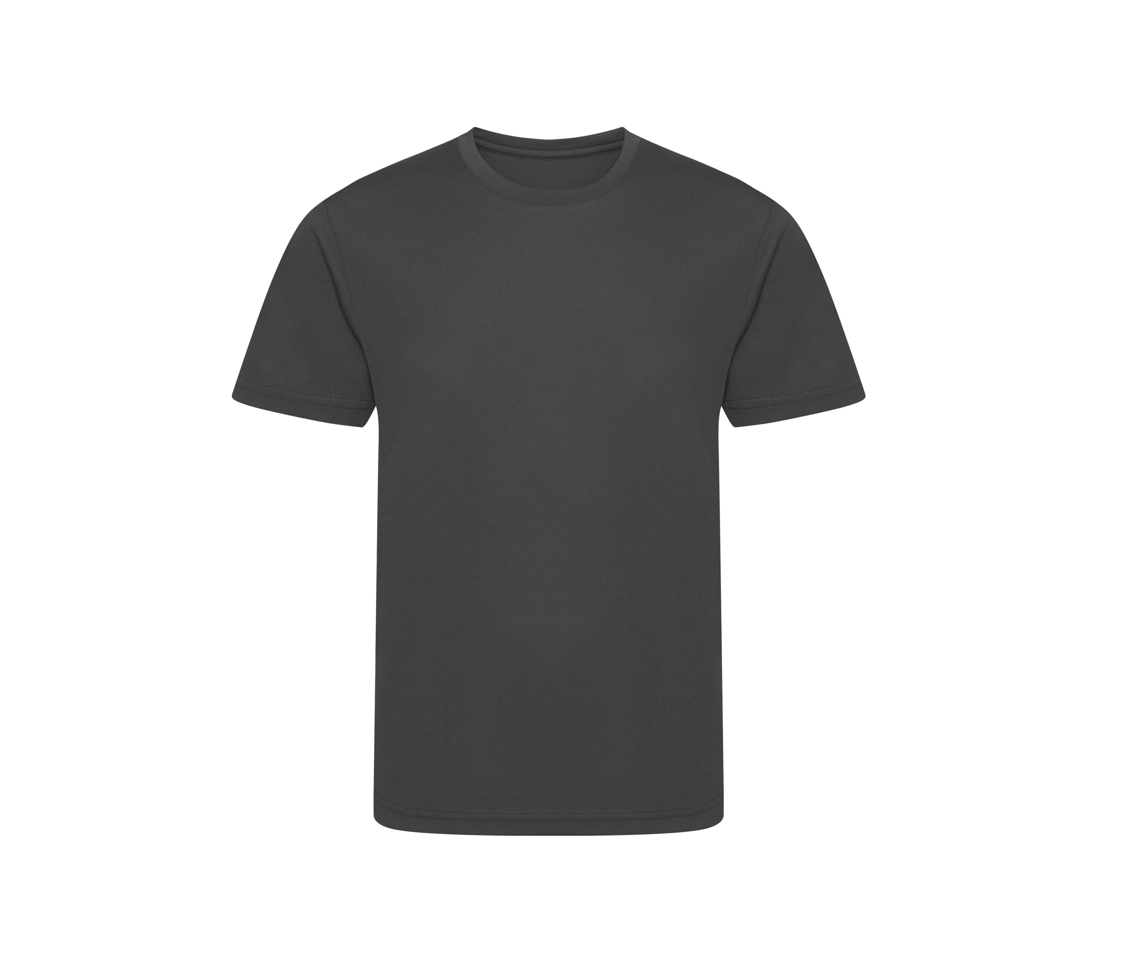 Tee-shirt de sport en polyester recyclé enfant CHARCOAL