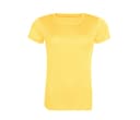 JUST COOL Tee-shirt de sport en polyester recyclé femme SUN YELLOW