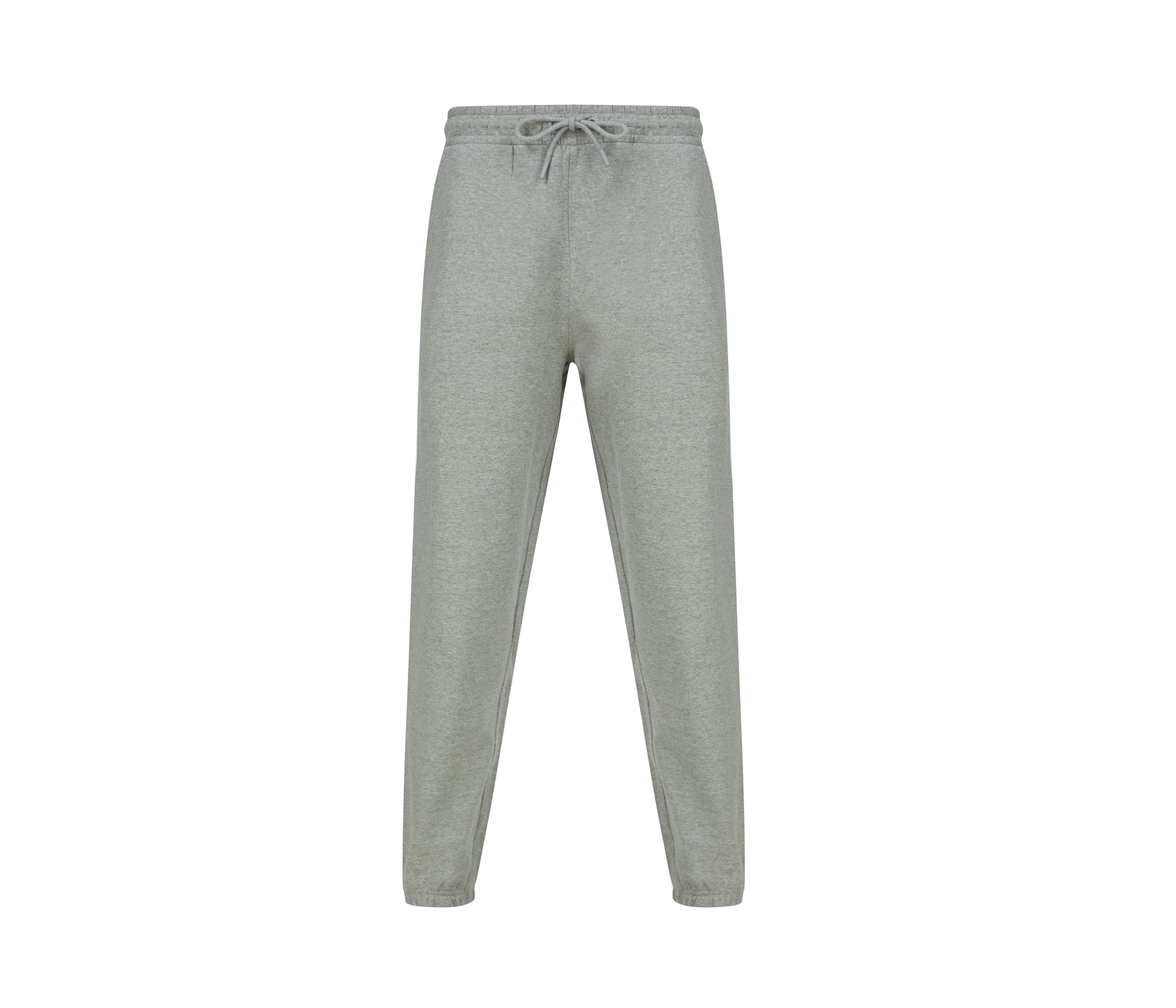 Jogging en coton régénéré et en polyester recyclé HEATHER GREY