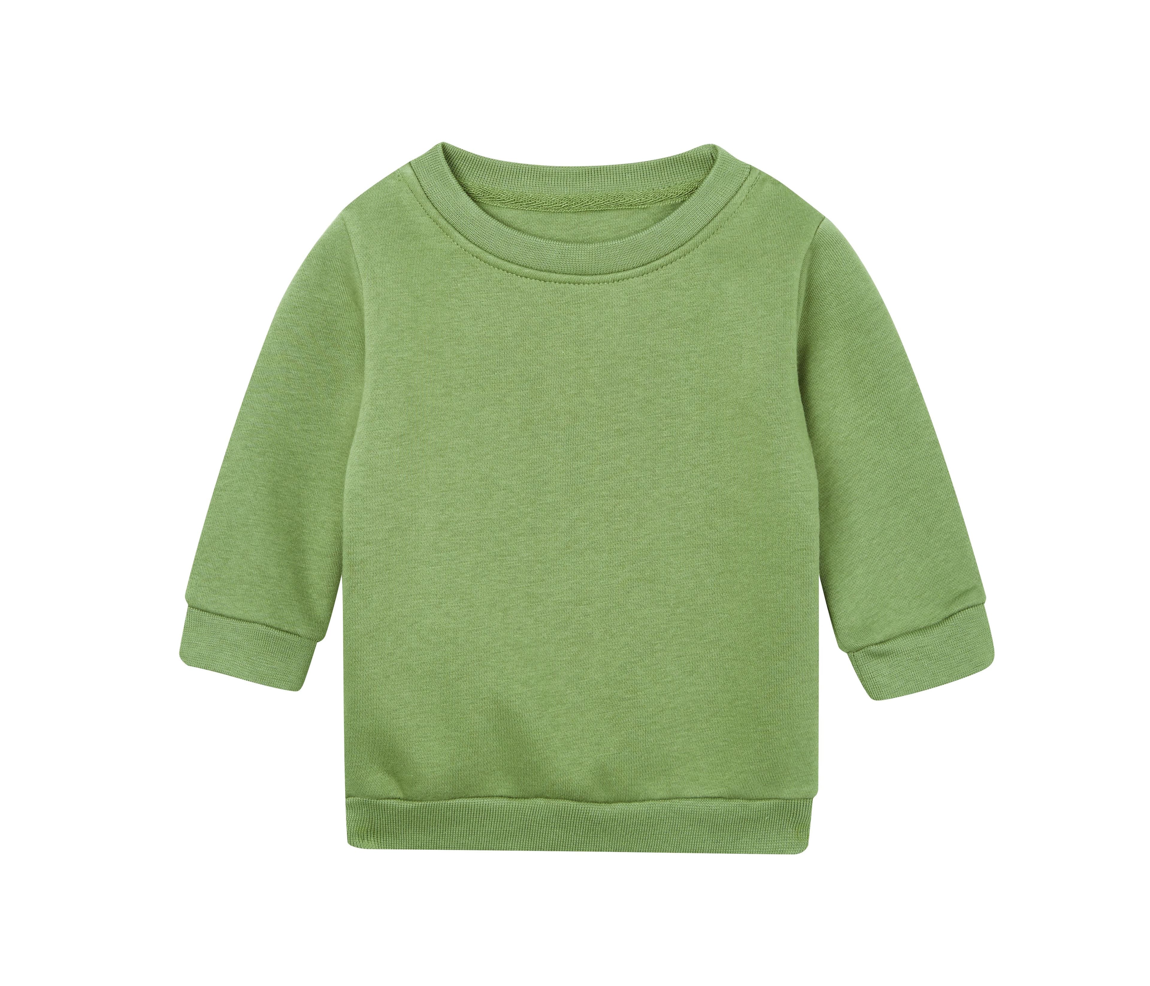 Sweat col rond bébé SOFT OLIVE