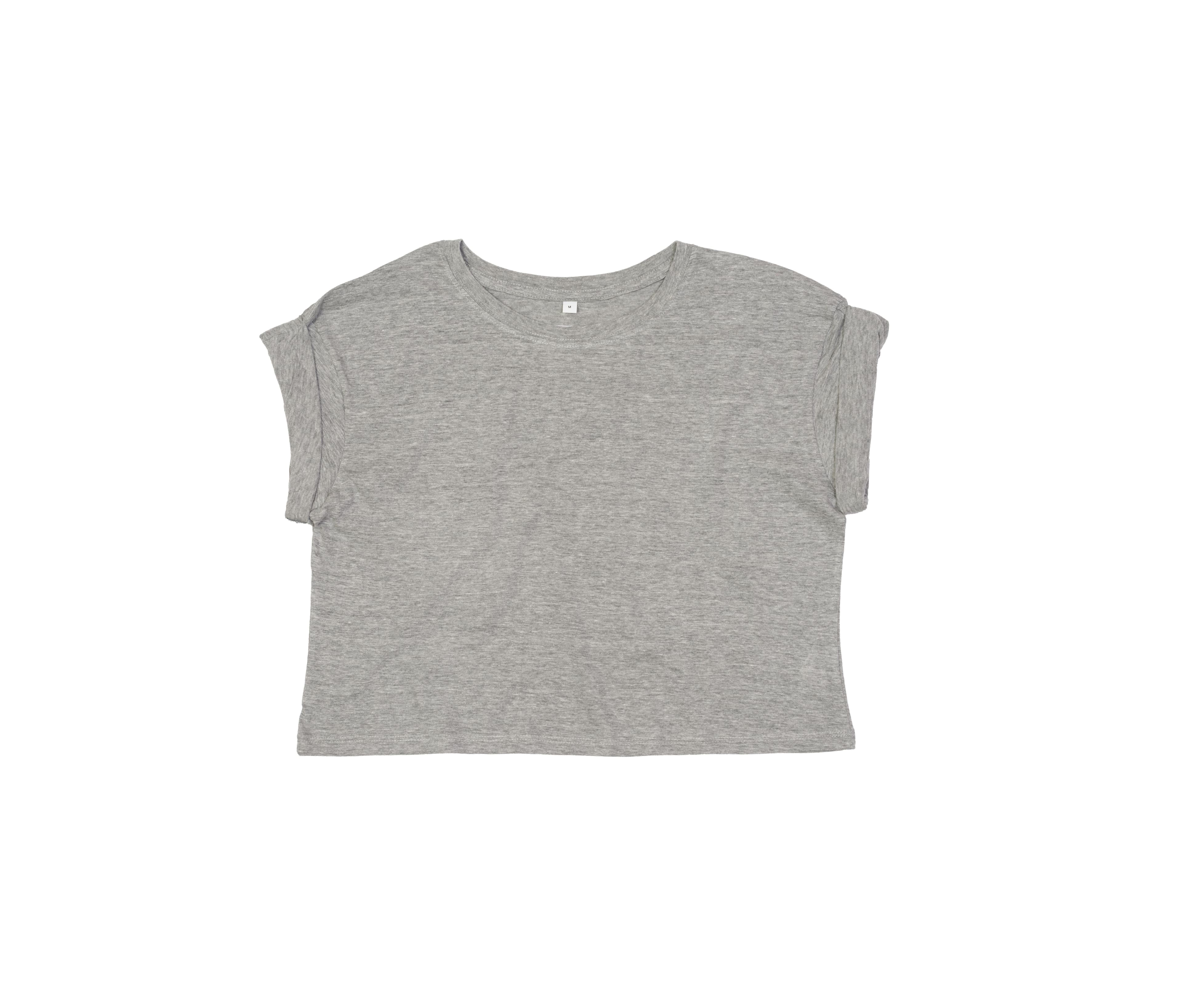 Tee-shirt court femme HEATHER GREY MELANGE