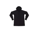 MANTIS Robe en sweat avec capuche BLACK
