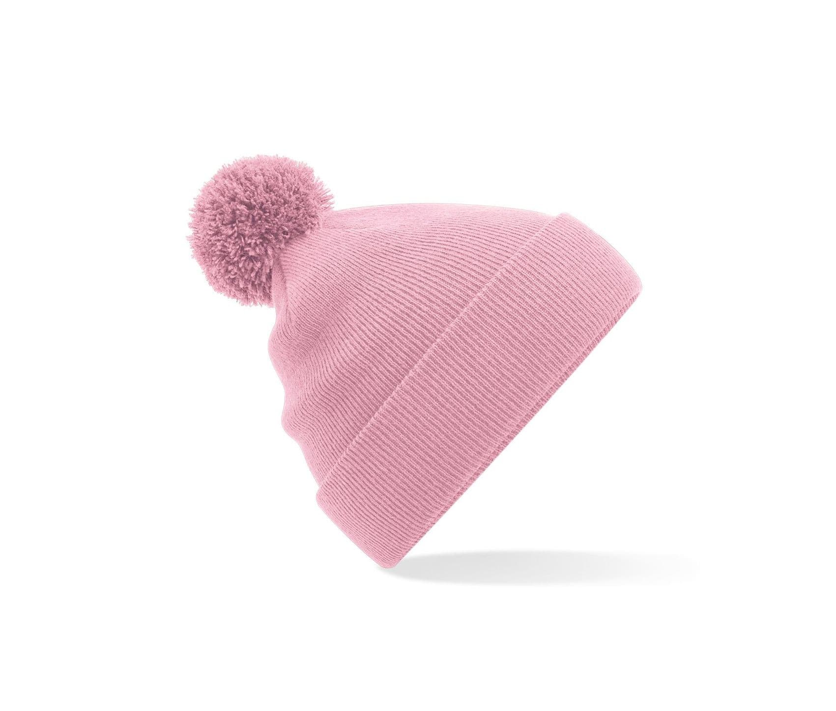 Bonnet avec pompon enfant DUSKY PINK